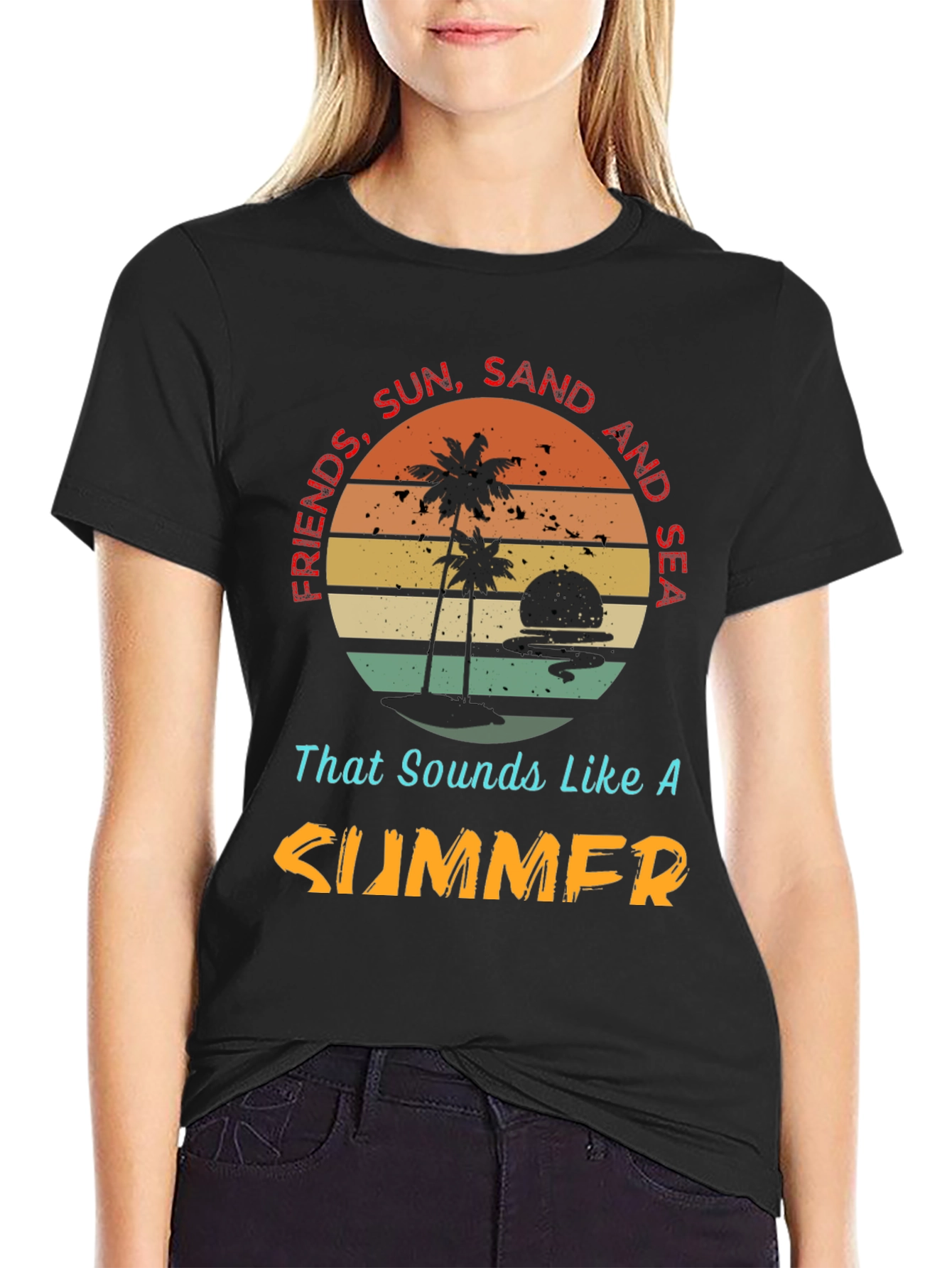 Friends Sun Sand Sea Summer T-Shirt