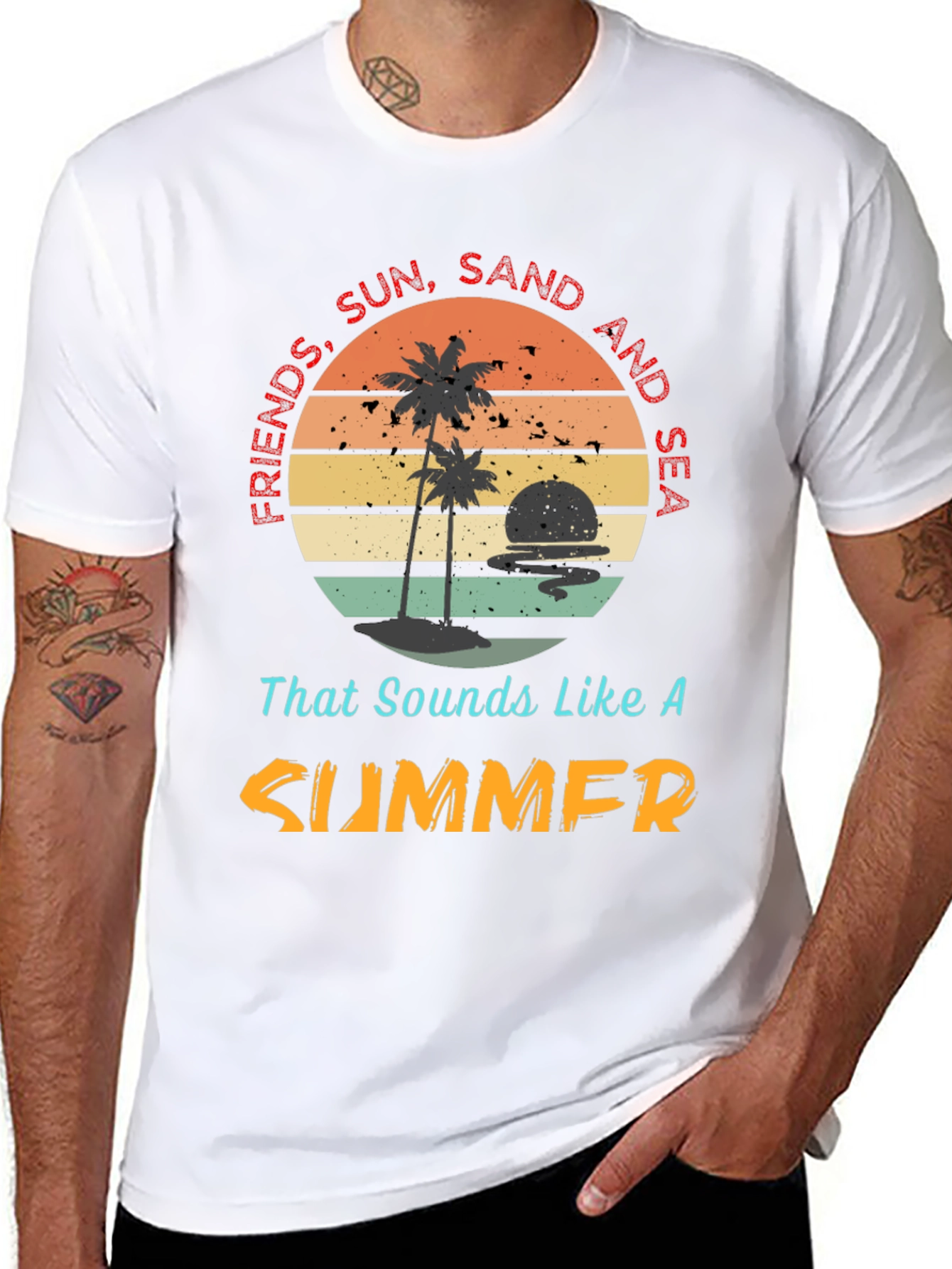 Friends Sun Sand Sea Summer T-Shirt