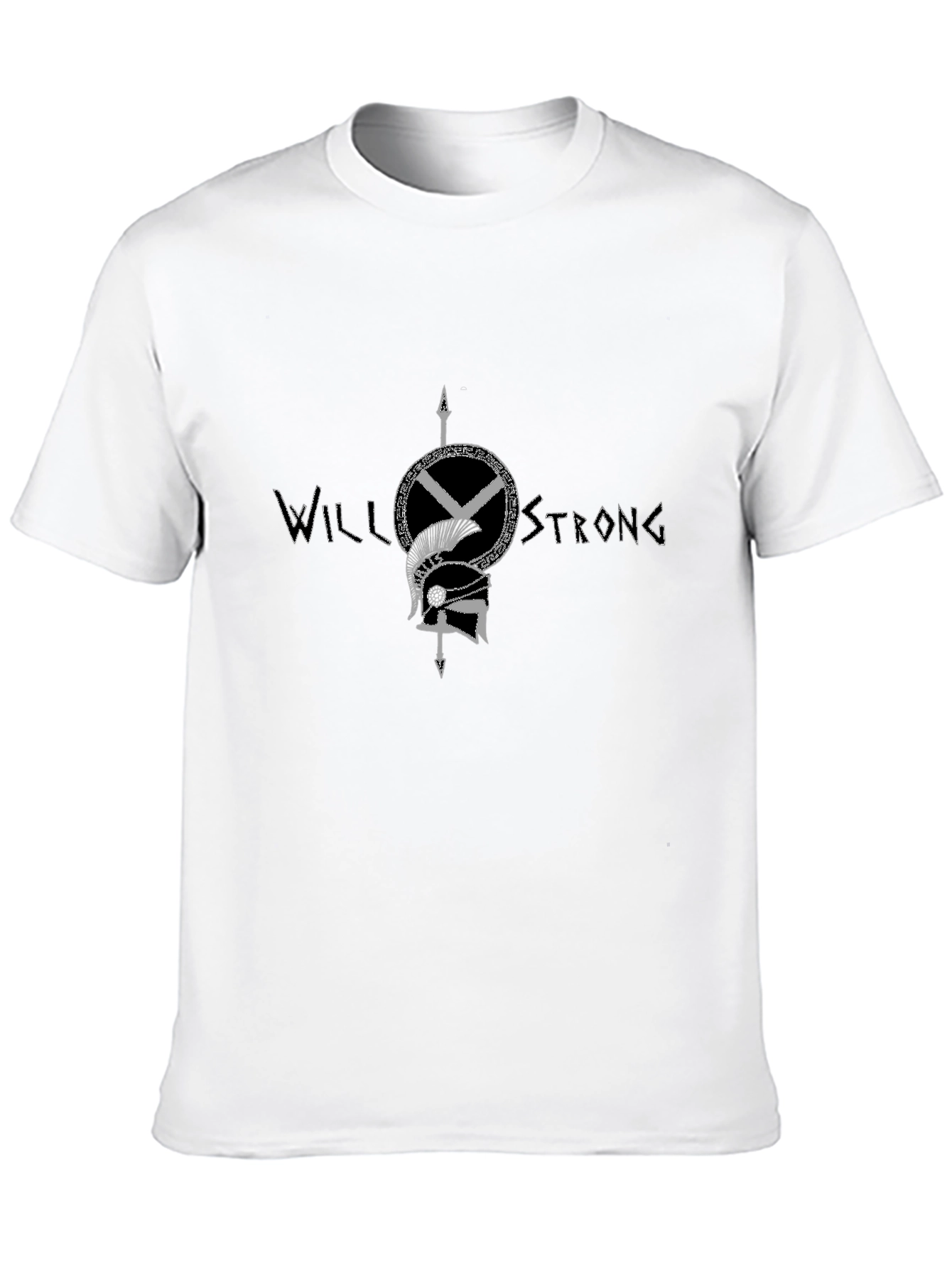 Will Strong Graphic Tee - Black Cotton T-Shirt