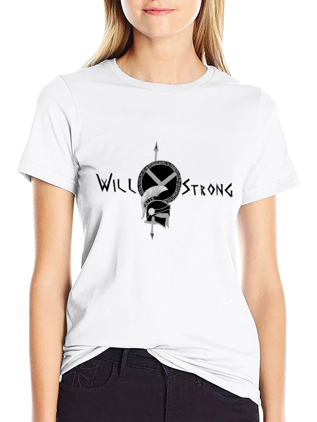 Will Strong Graphic Tee - Black Cotton T-Shirt