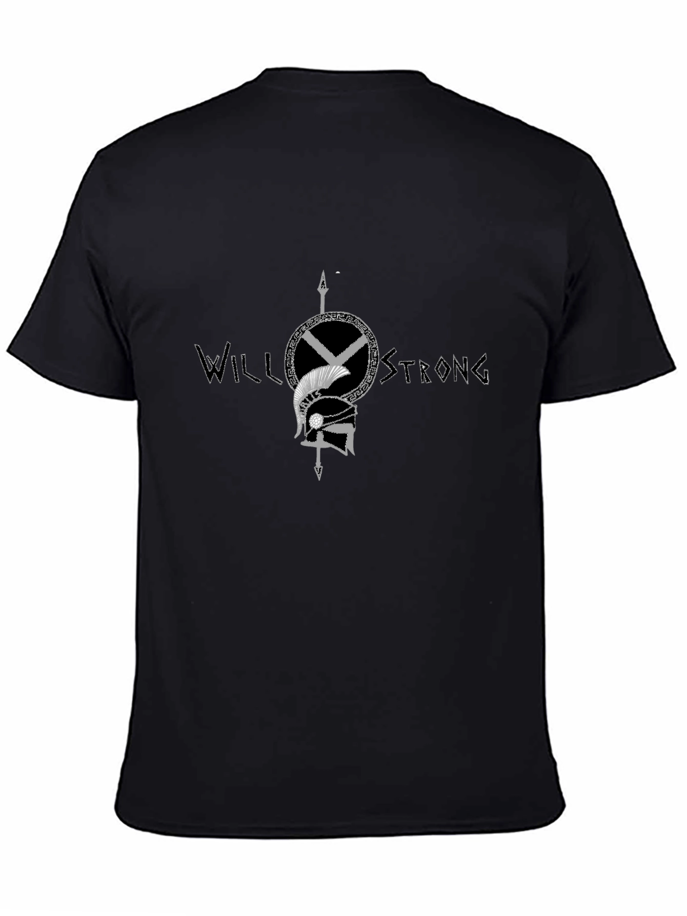 Will Strong Graphic Tee - Black Cotton T-Shirt