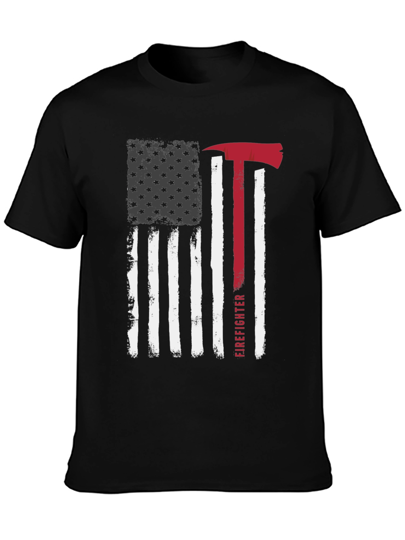 Firefighter American Flag Graphic Tee