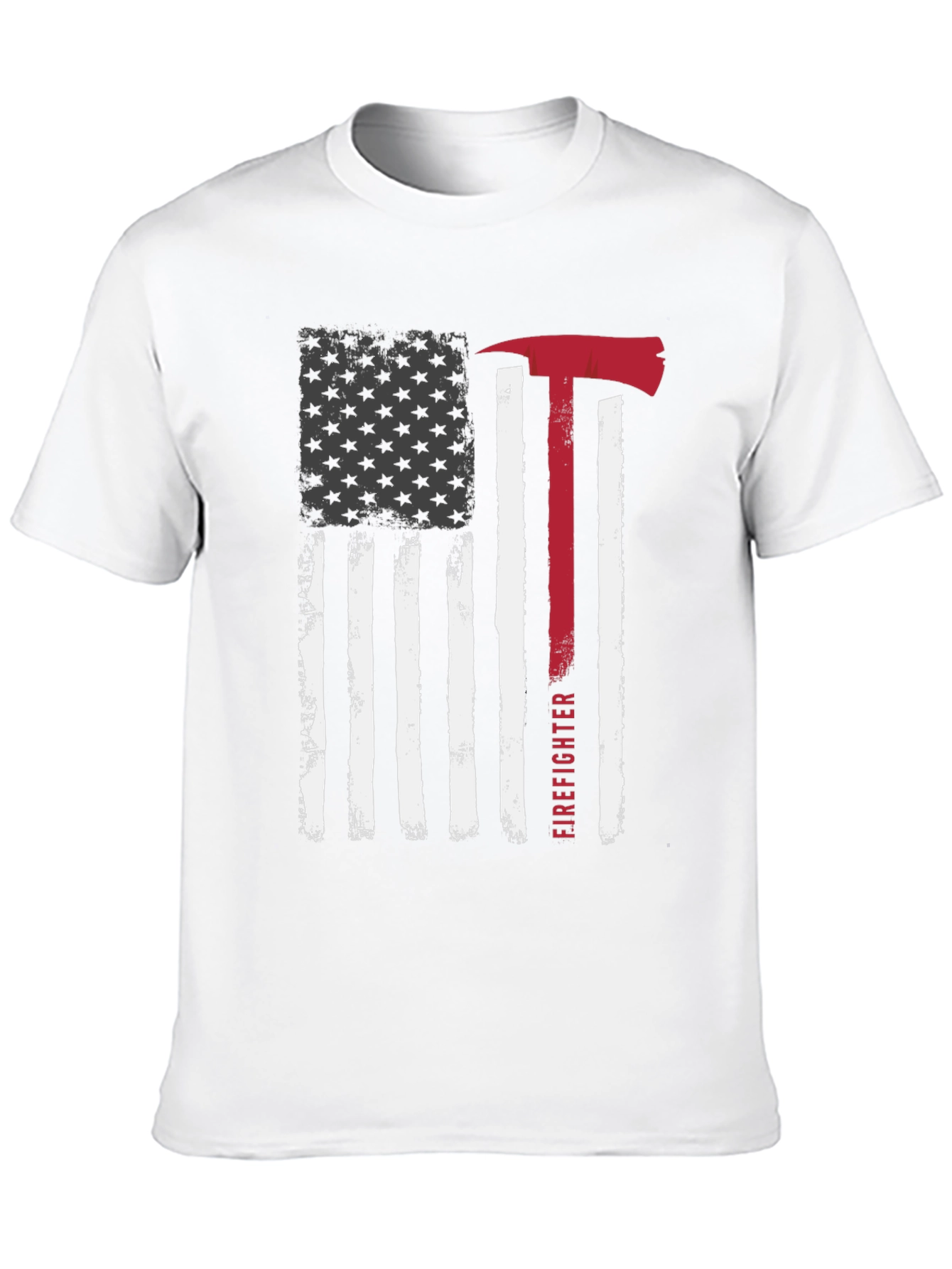 Firefighter American Flag Graphic Tee
