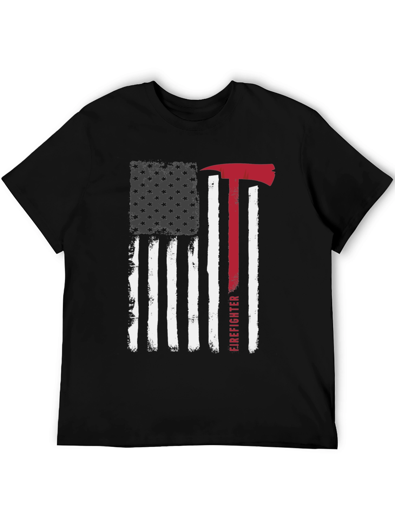 Firefighter American Flag Graphic Tee