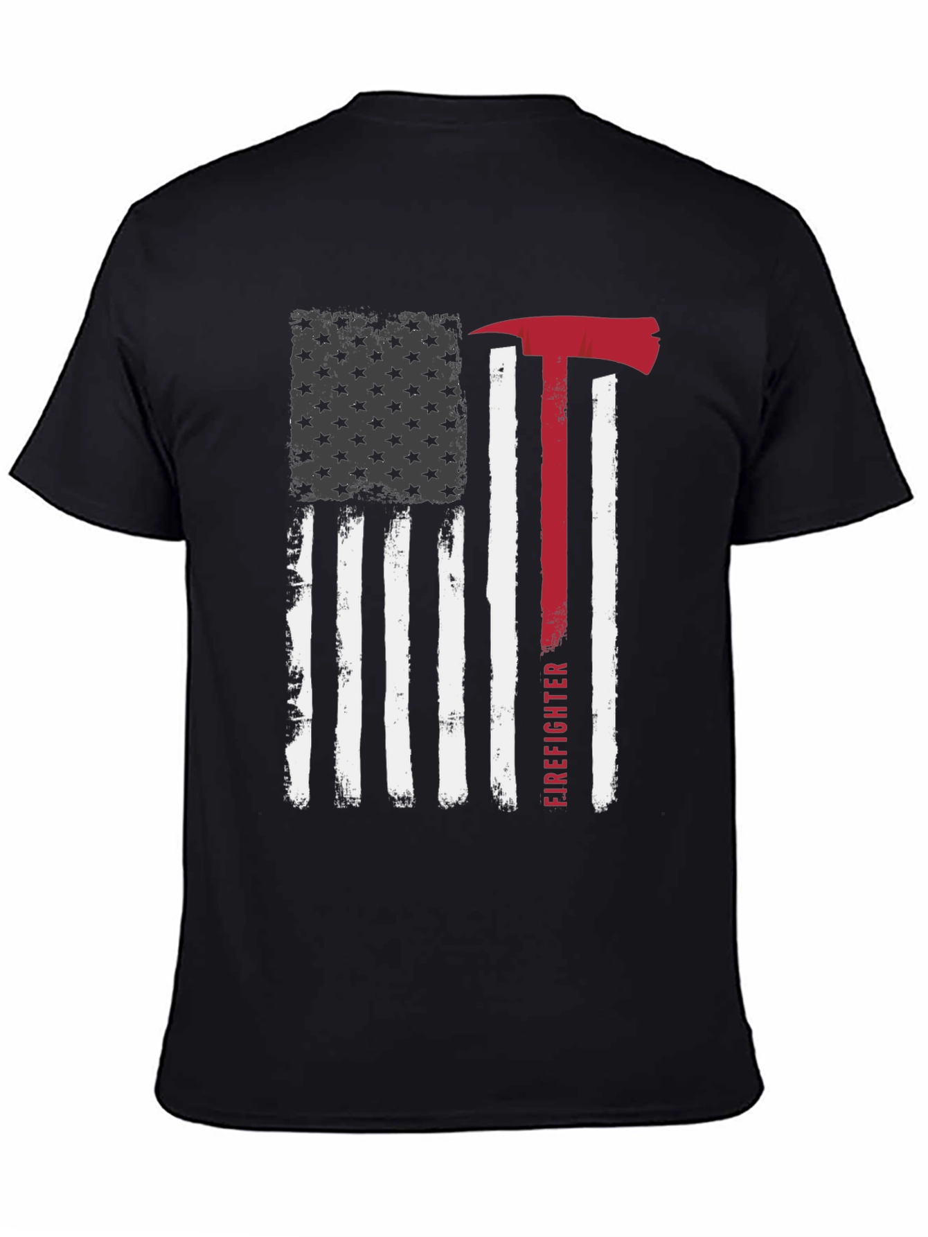 Firefighter American Flag Graphic Tee