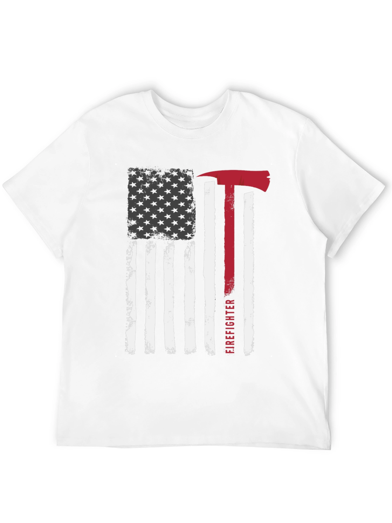 Firefighter American Flag Graphic Tee