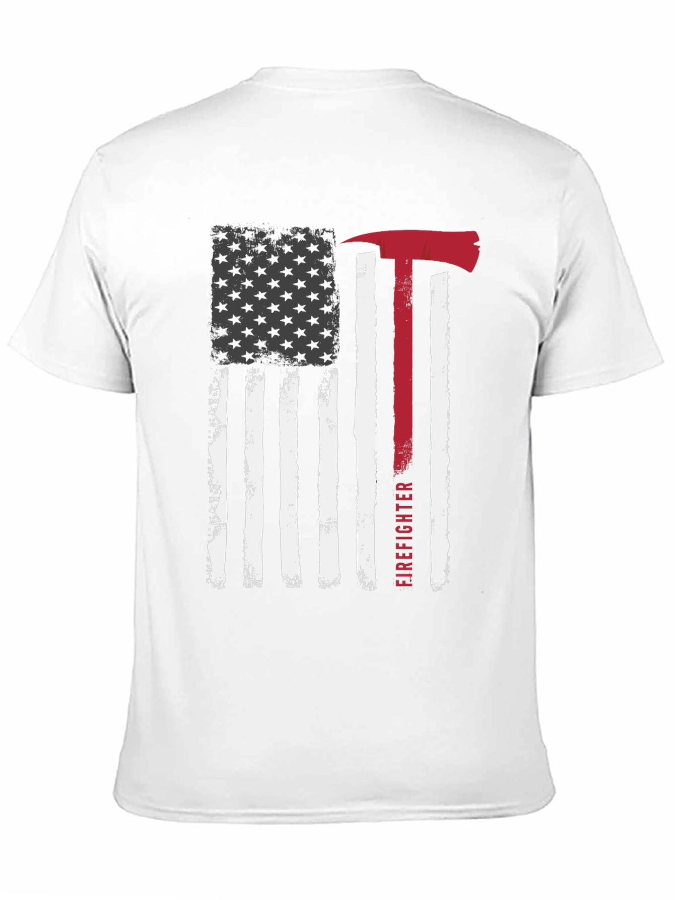 Firefighter American Flag Graphic Tee