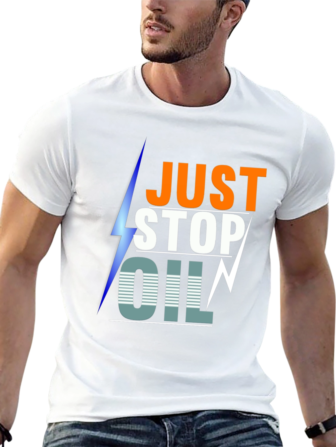 Just Stop Oil Graphic Tee - Eco-Friendly Awareness