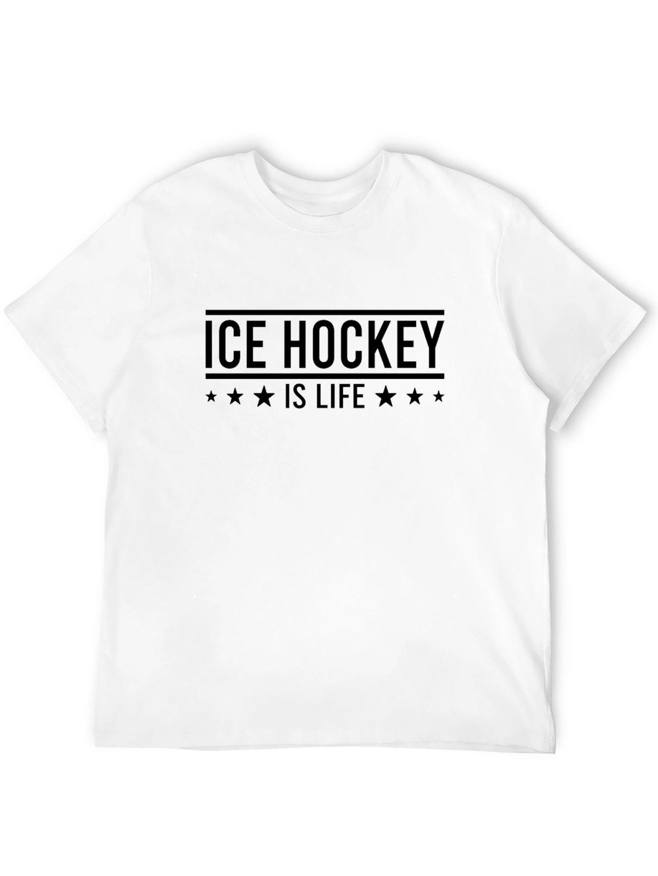 Ice Hockey is Life Black T-Shirt