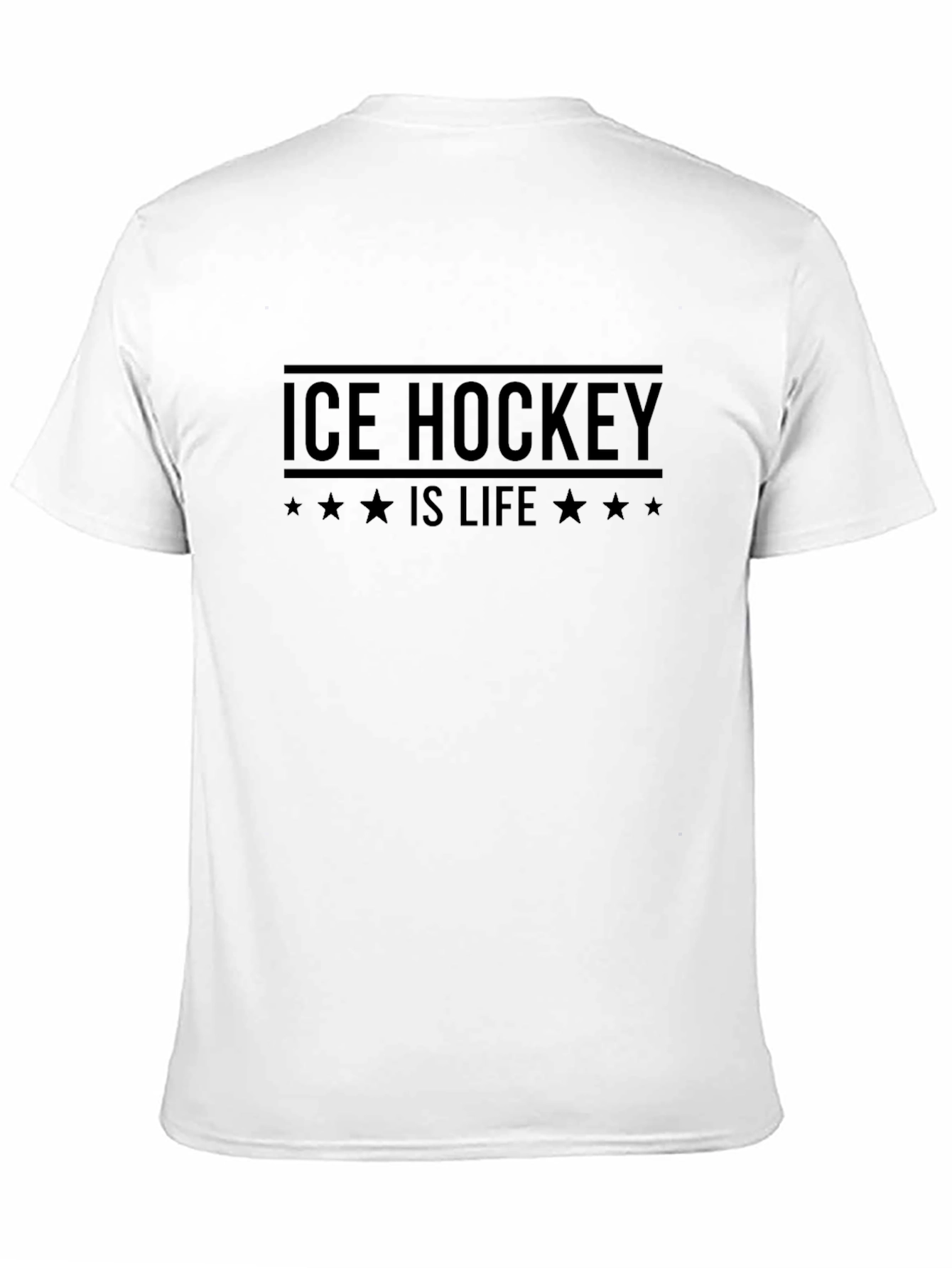 Ice Hockey is Life Black T-Shirt