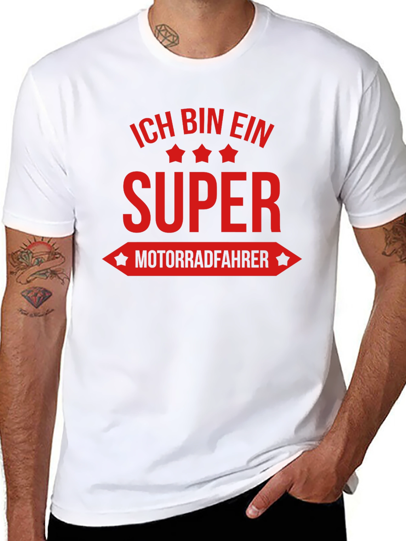 Super Motorradfahrer Graphic T-Shirt