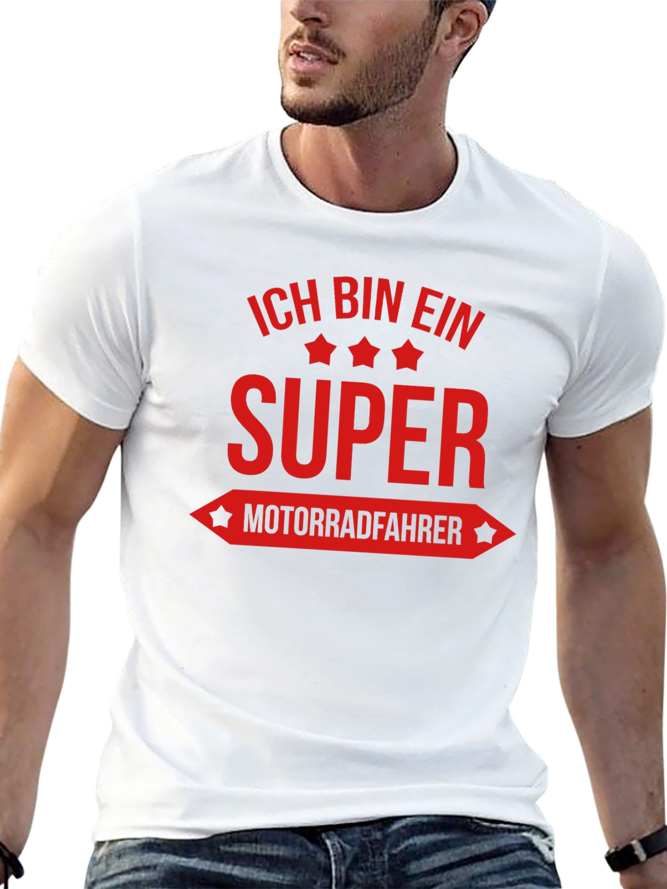 Super Motorradfahrer Graphic T-Shirt