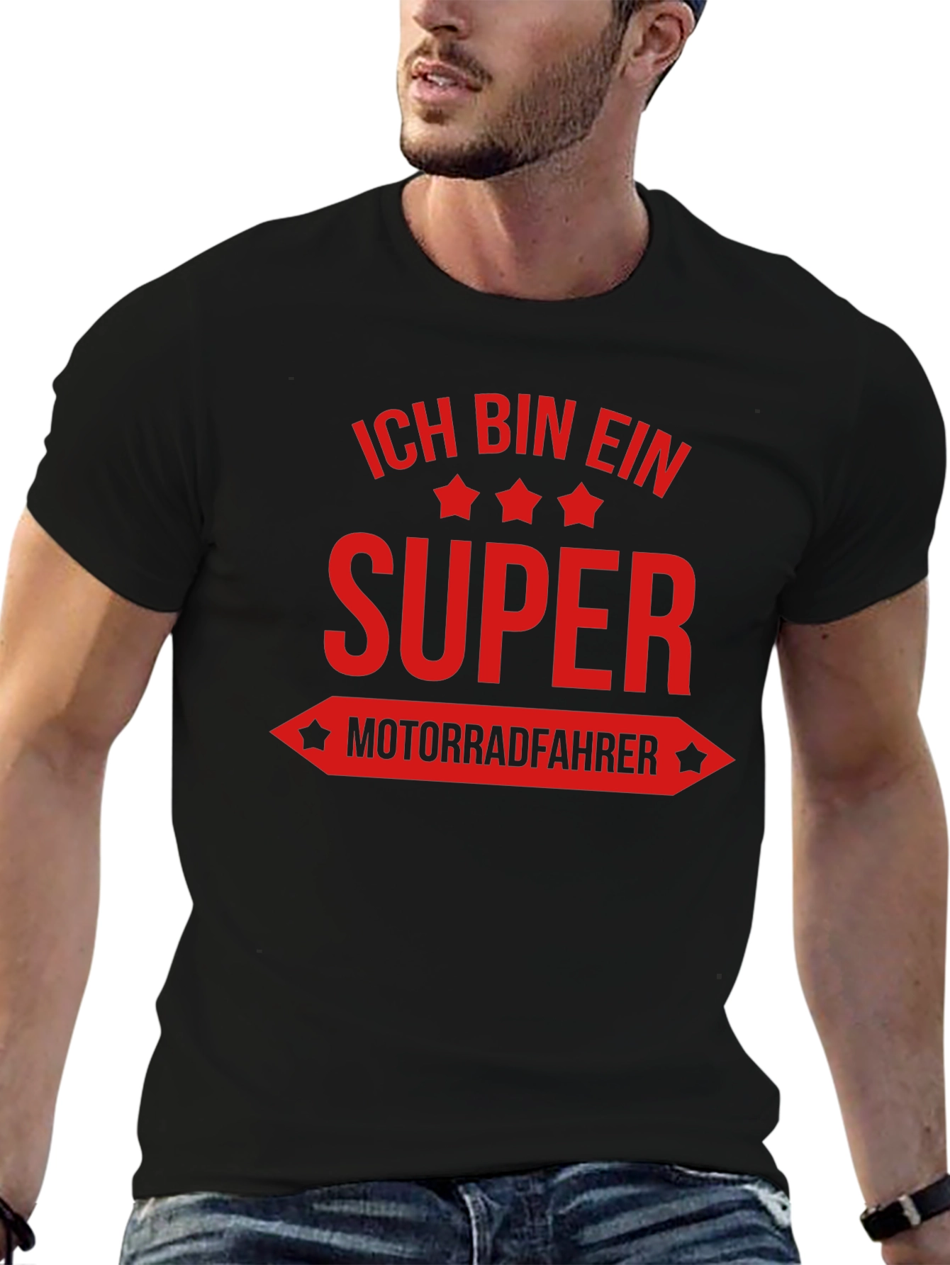 Super Motorradfahrer Graphic T-Shirt