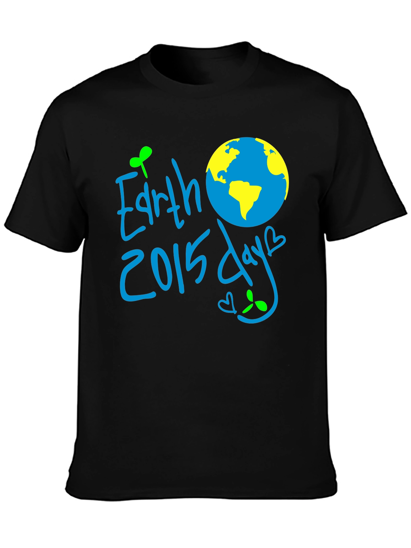 Earth Day 2015 T-Shirt - Mens Black Tee