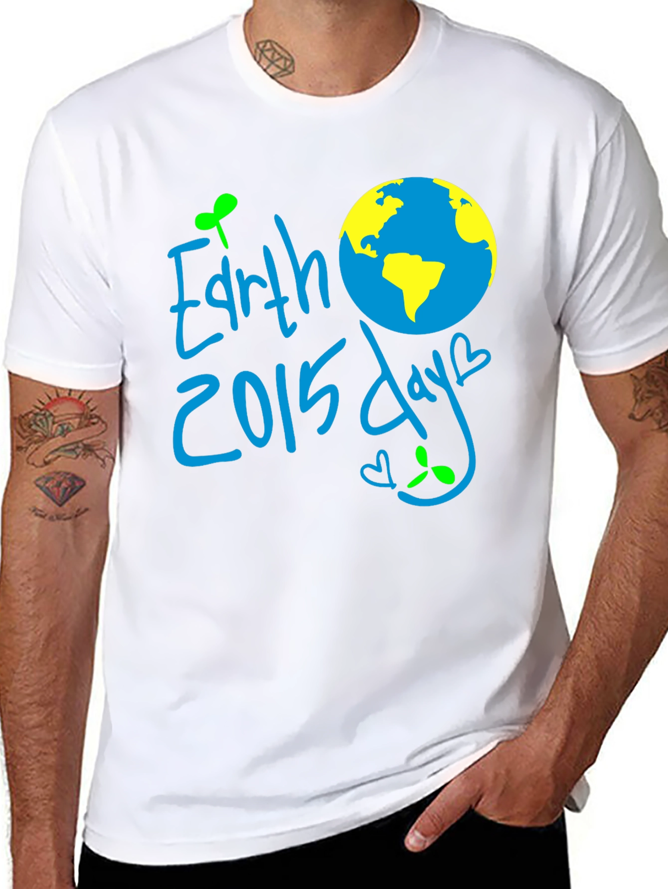 Earth Day 2015 T-Shirt - Mens Black Tee