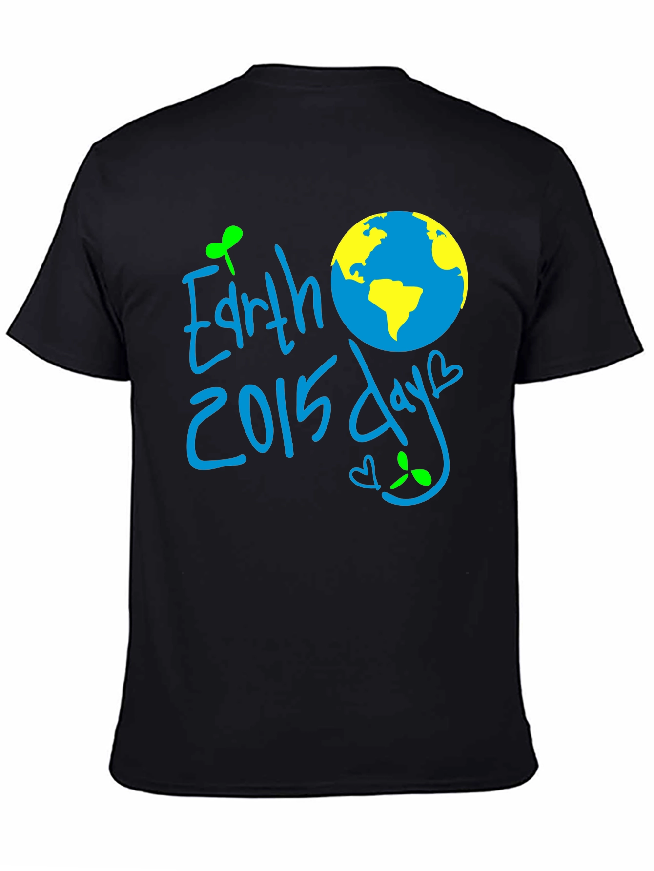 Earth Day 2015 T-Shirt - Mens Black Tee