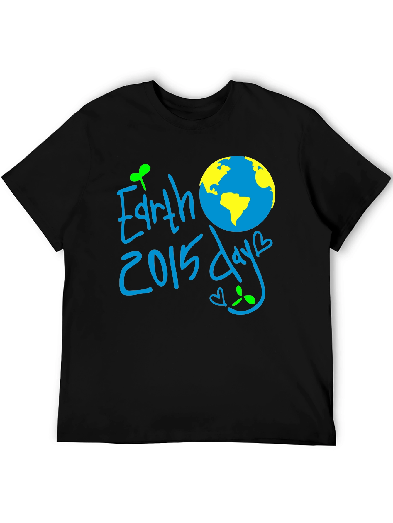 Earth Day 2015 T-Shirt - Mens Black Tee