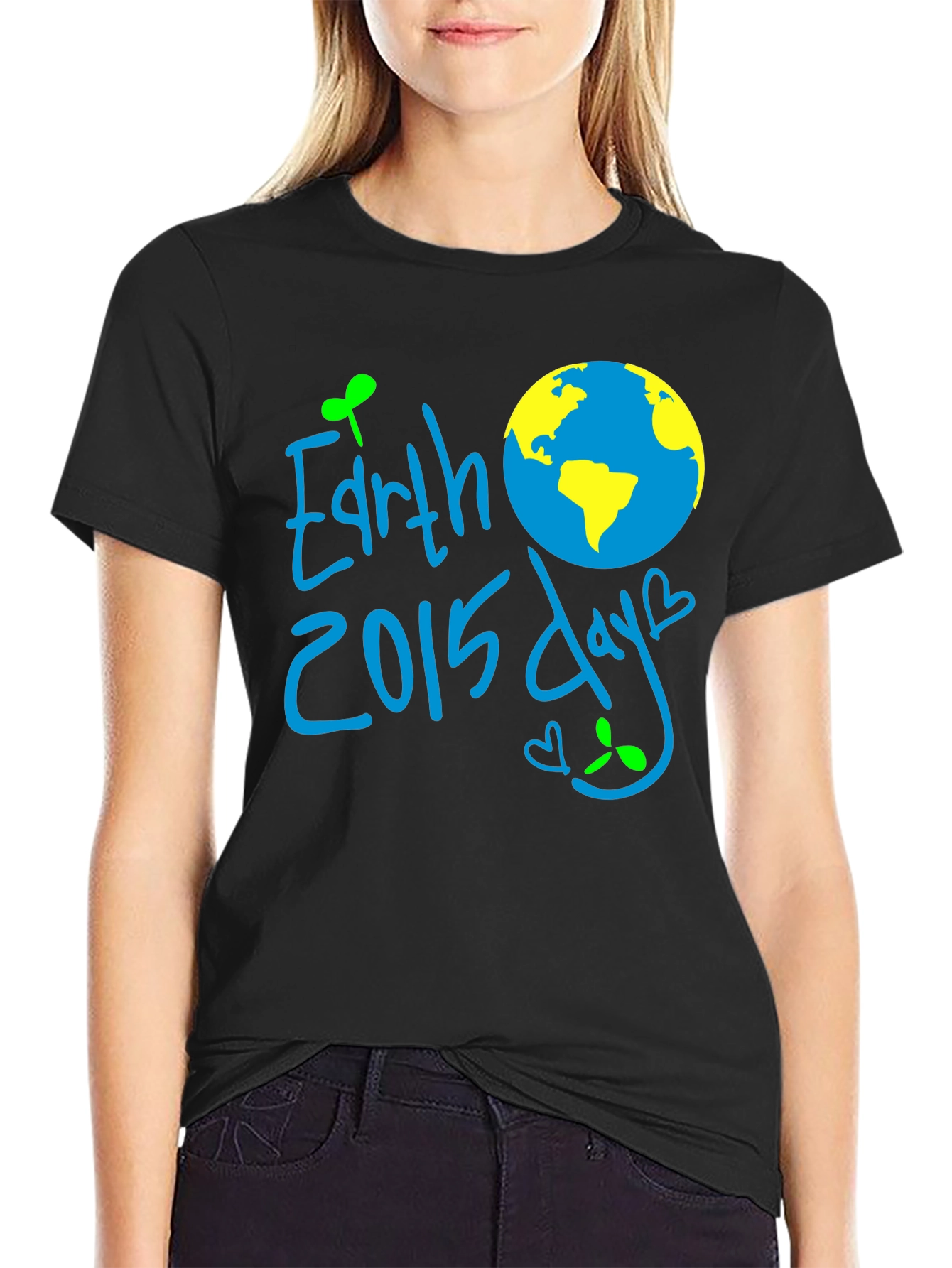 Earth Day 2015 T-Shirt - Mens Black Tee