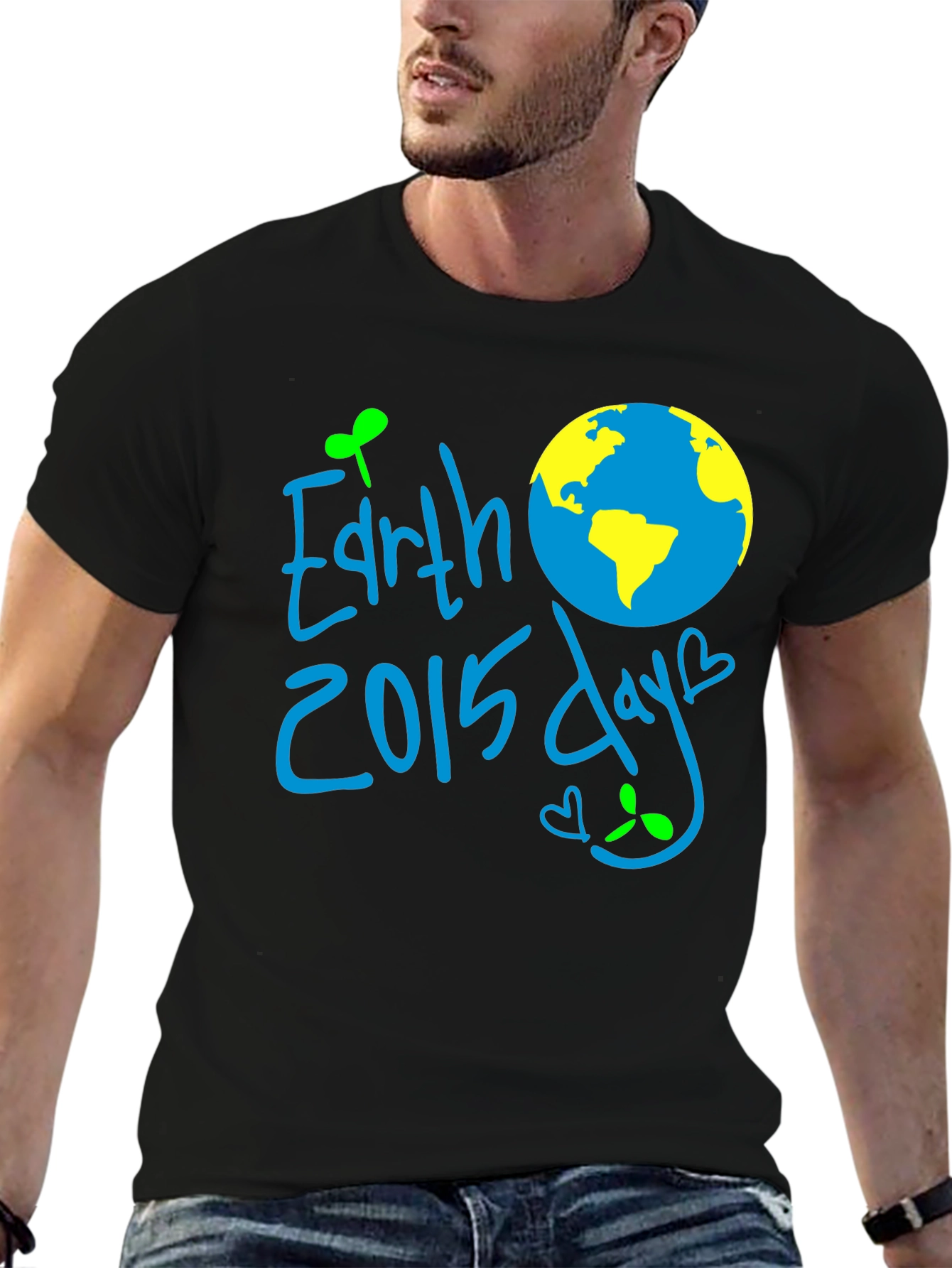 Earth Day 2015 T-Shirt - Mens Black Tee