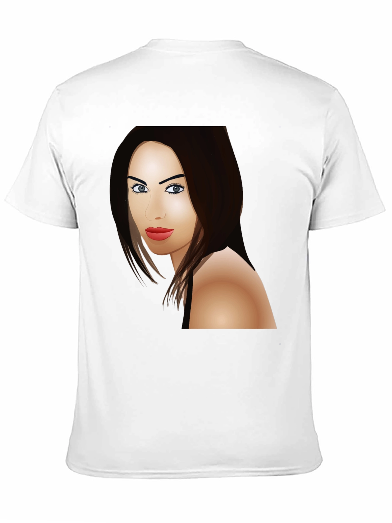 Megan Fox Cartoon T-Shirt - Black