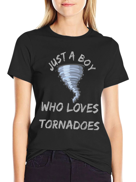 Just a Boy Who Loves Tornadoes T-Shirt