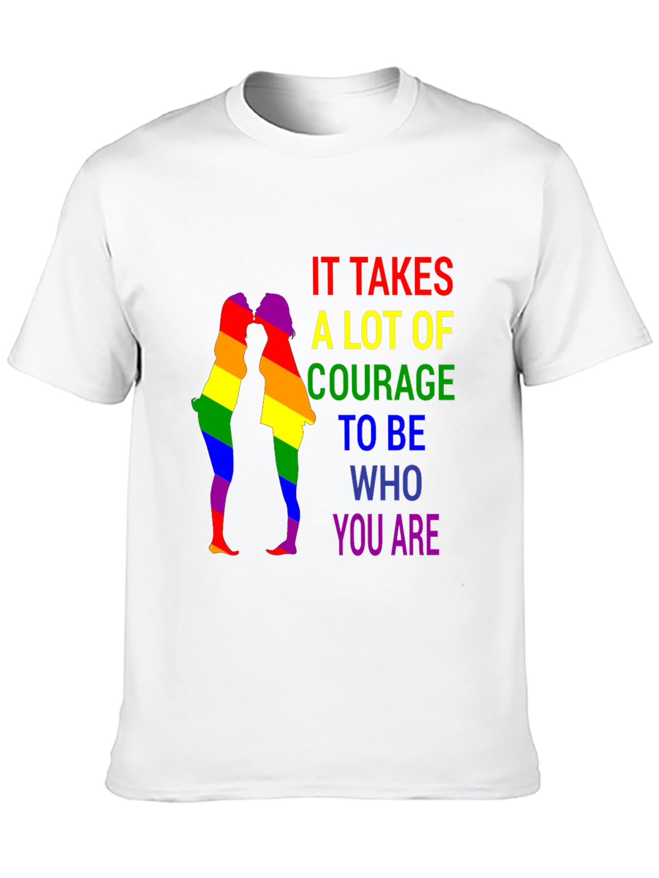 LGBTQ+ Pride T-Shirt - Courage to Be You