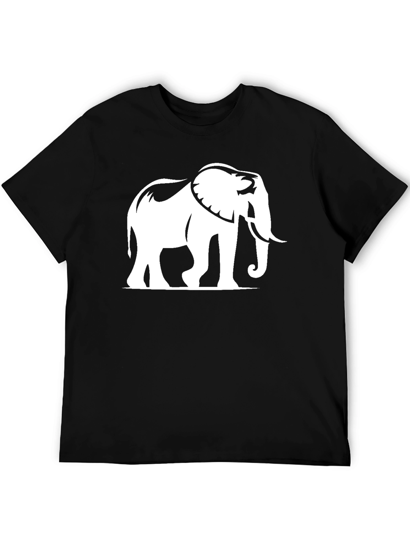 Elephant Graphic Black T-Shirt - Casual Style