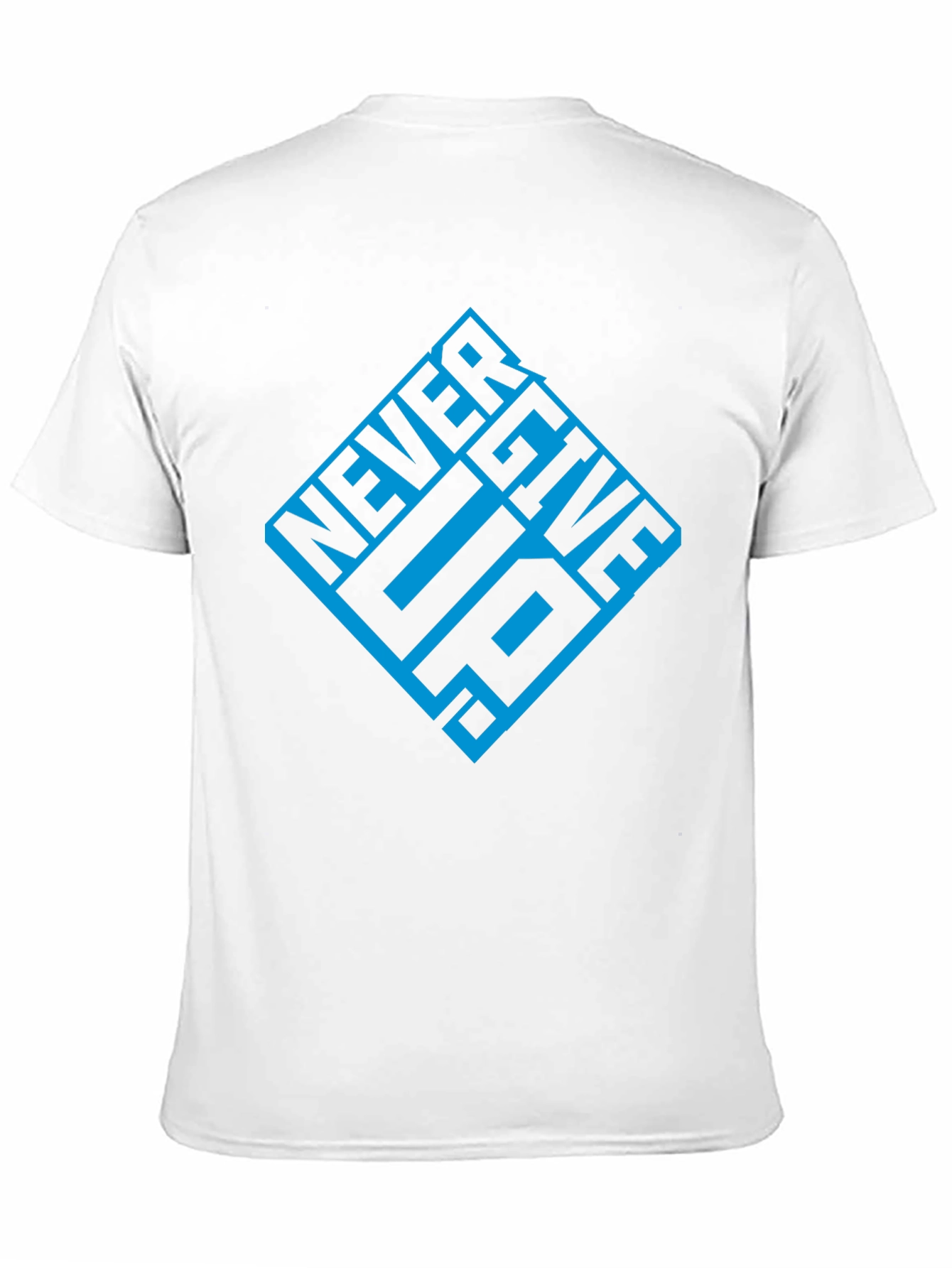 Never Give Up Graphic T-Shirt - Black