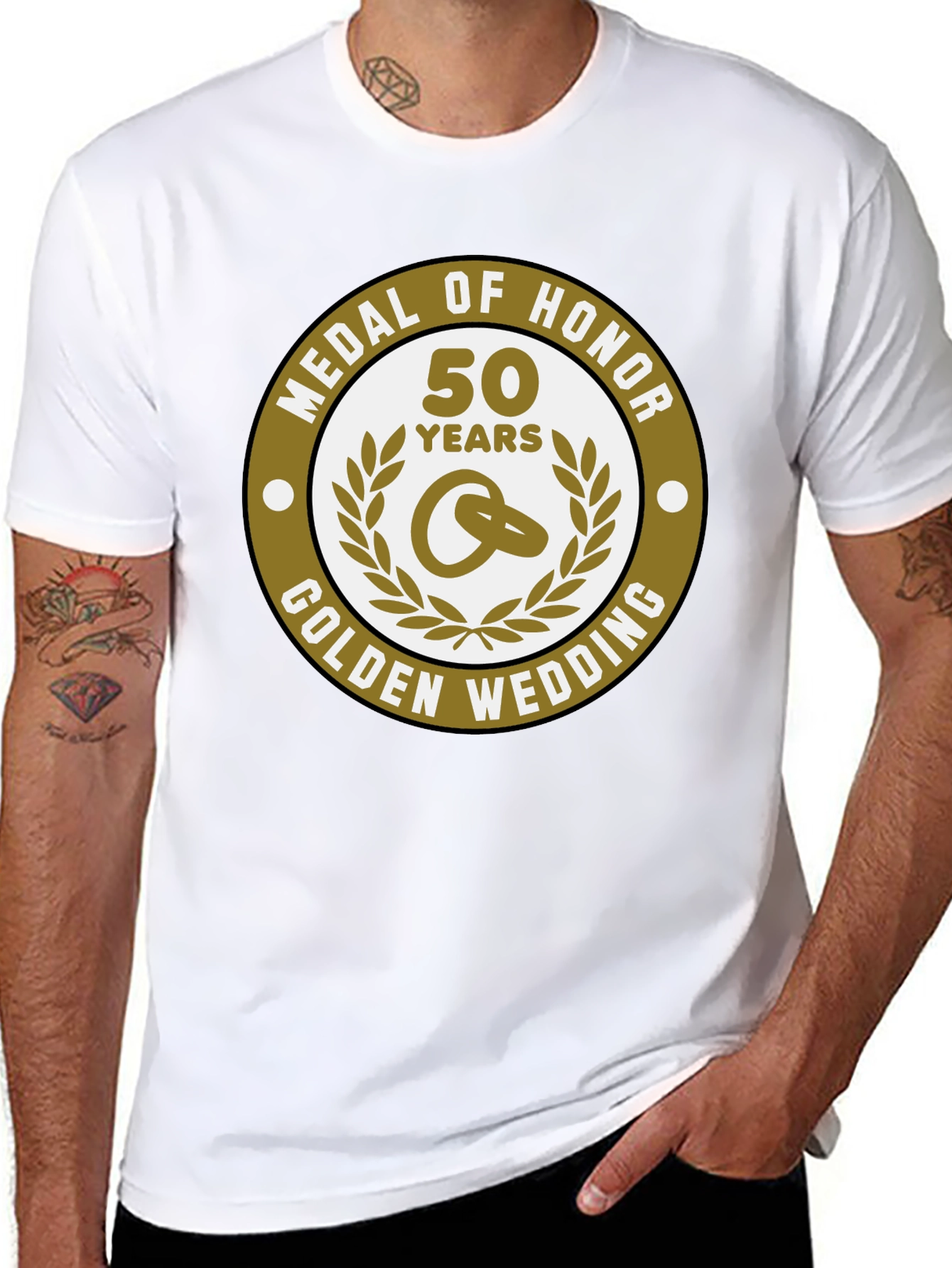 50th Golden Wedding Anniversary Medal of Honor T-Shirt