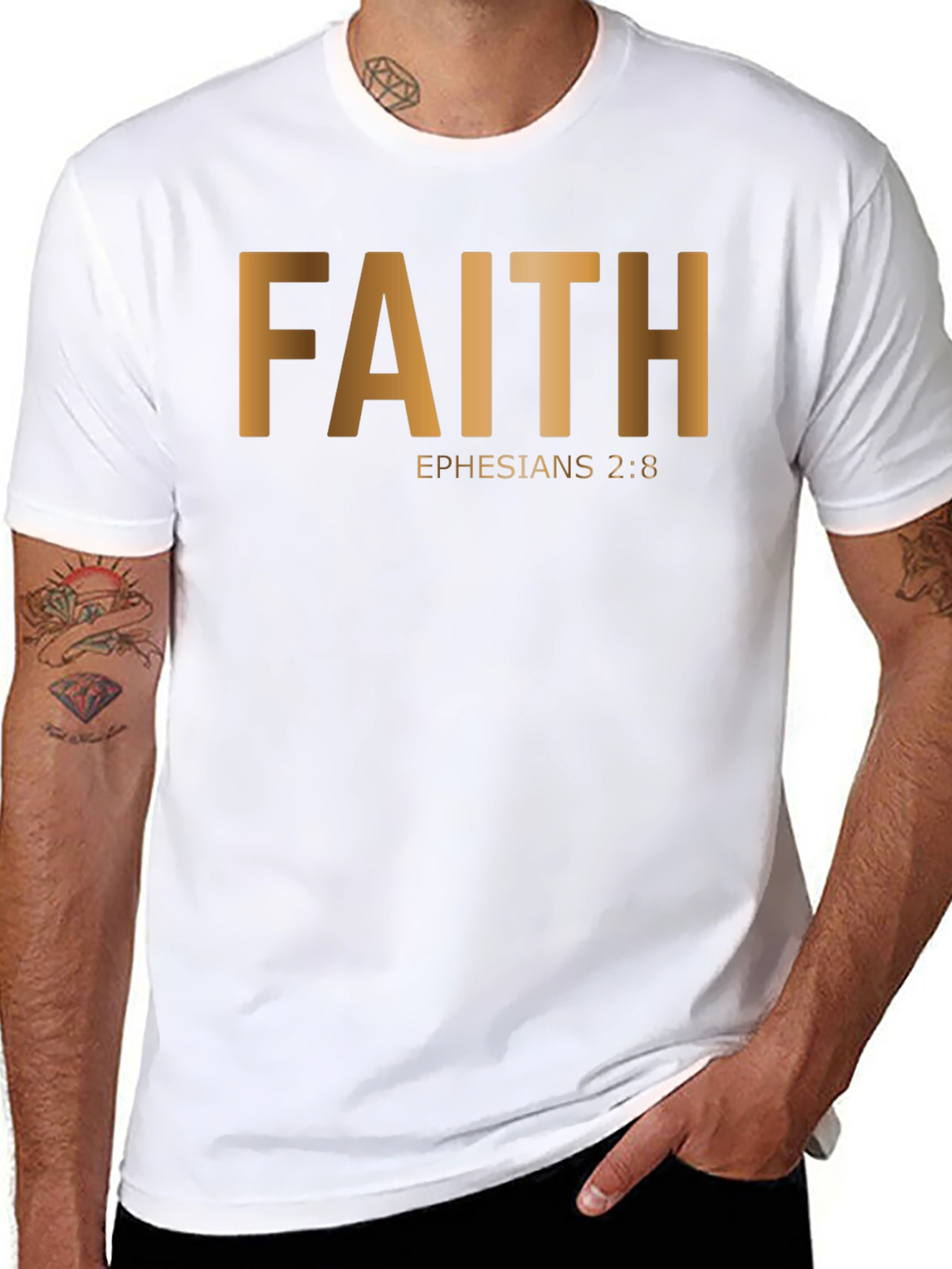 Faith Ephesians 2:8 Christian T-Shirt