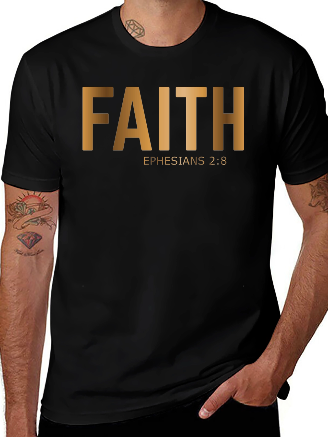 Faith Ephesians 2:8 Christian T-Shirt