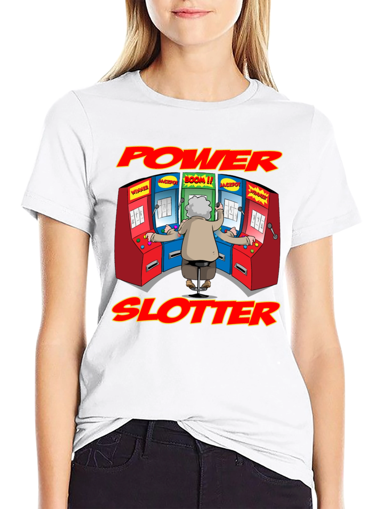 Power Slotter T-Shirt - Funny Gambling Design
