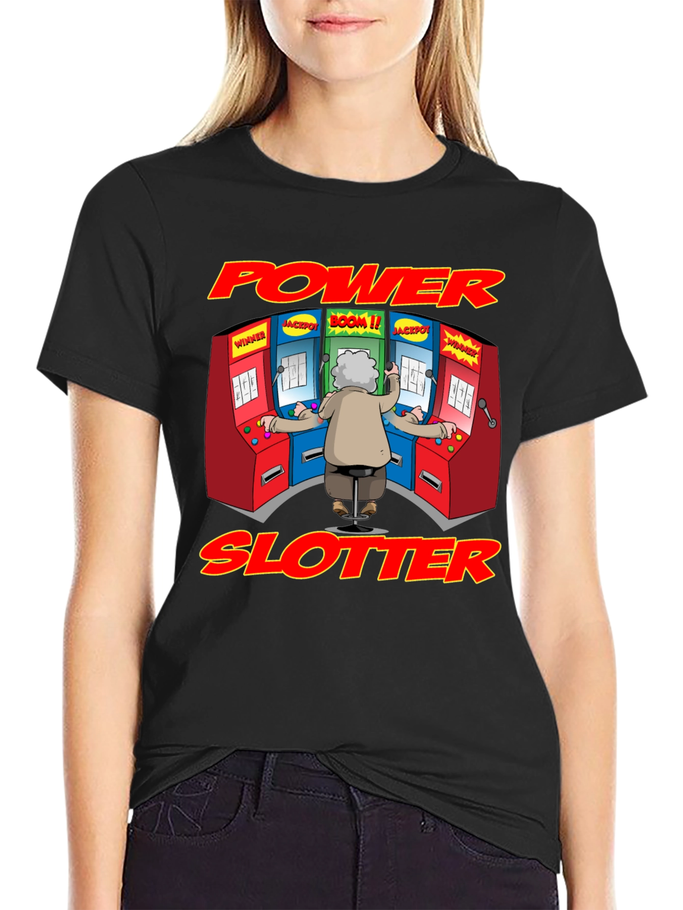 Power Slotter T-Shirt - Funny Gambling Design