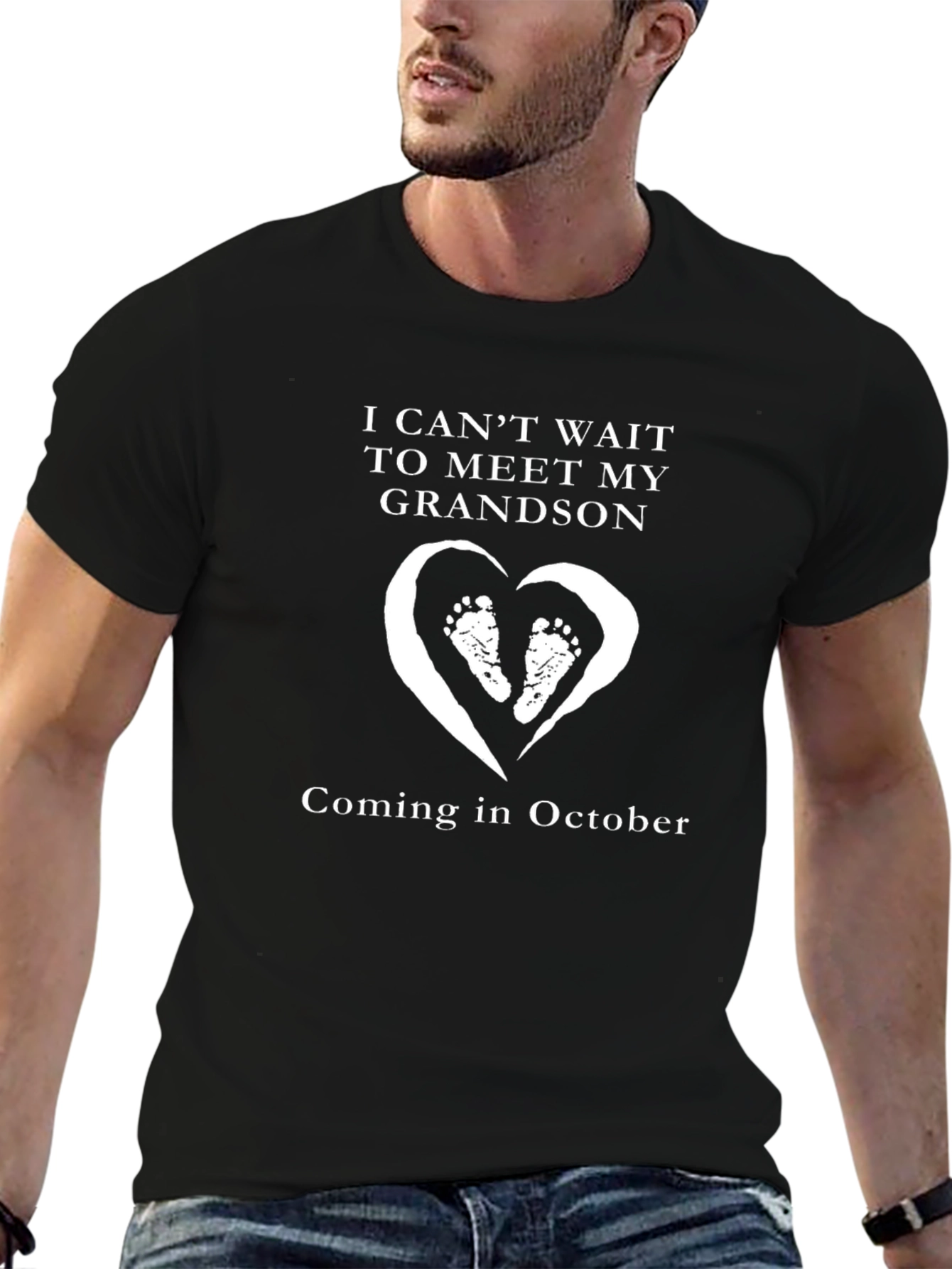 Grandson Announcement T-Shirt - Coming in October