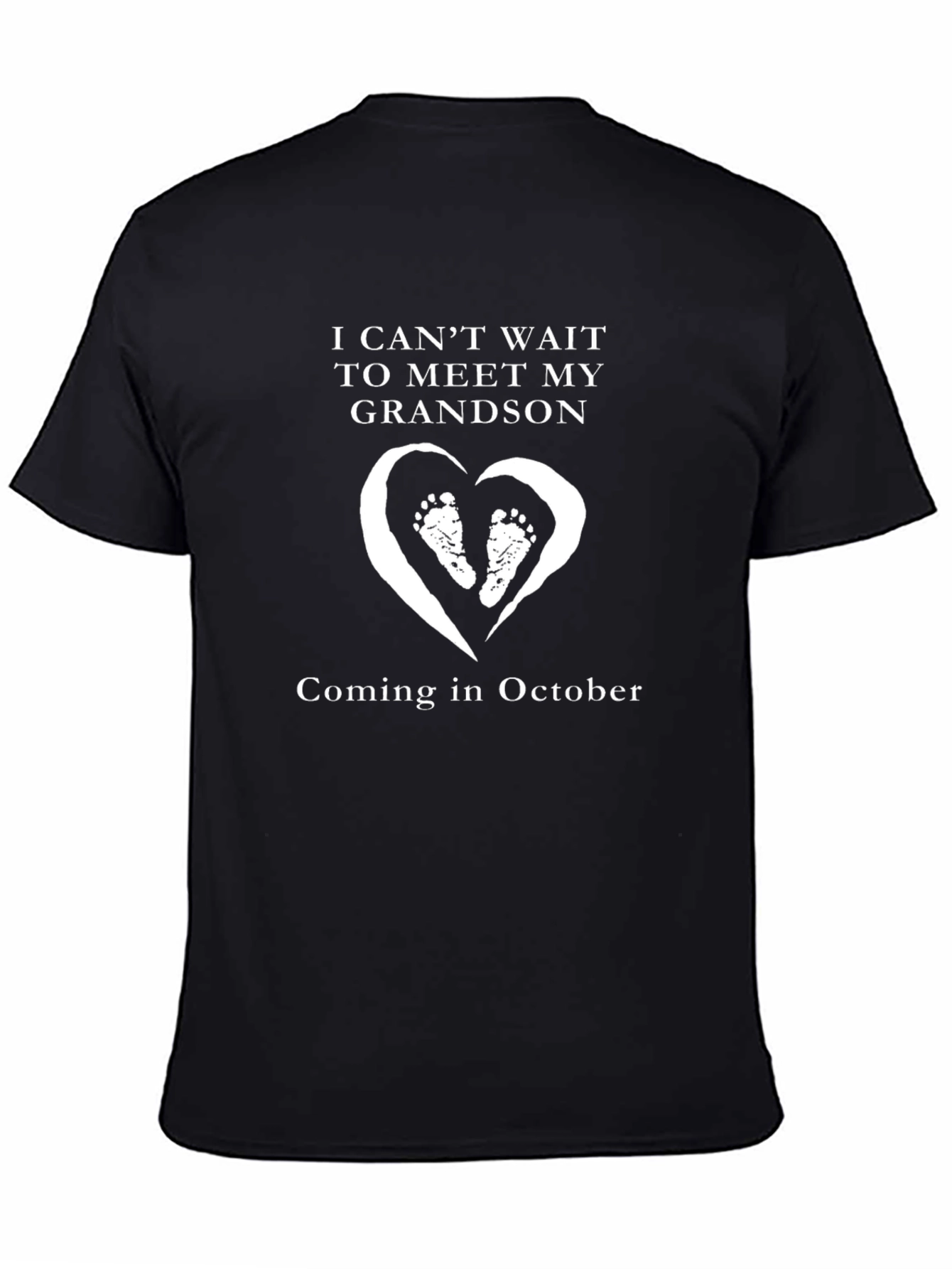 Grandson Announcement T-Shirt - Coming in October