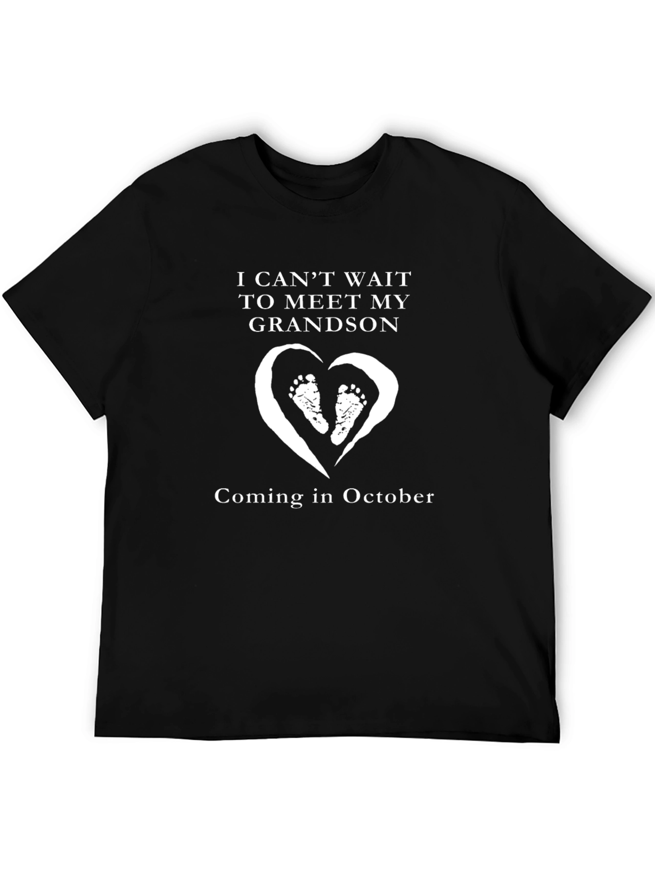 Grandson Announcement T-Shirt - Coming in October