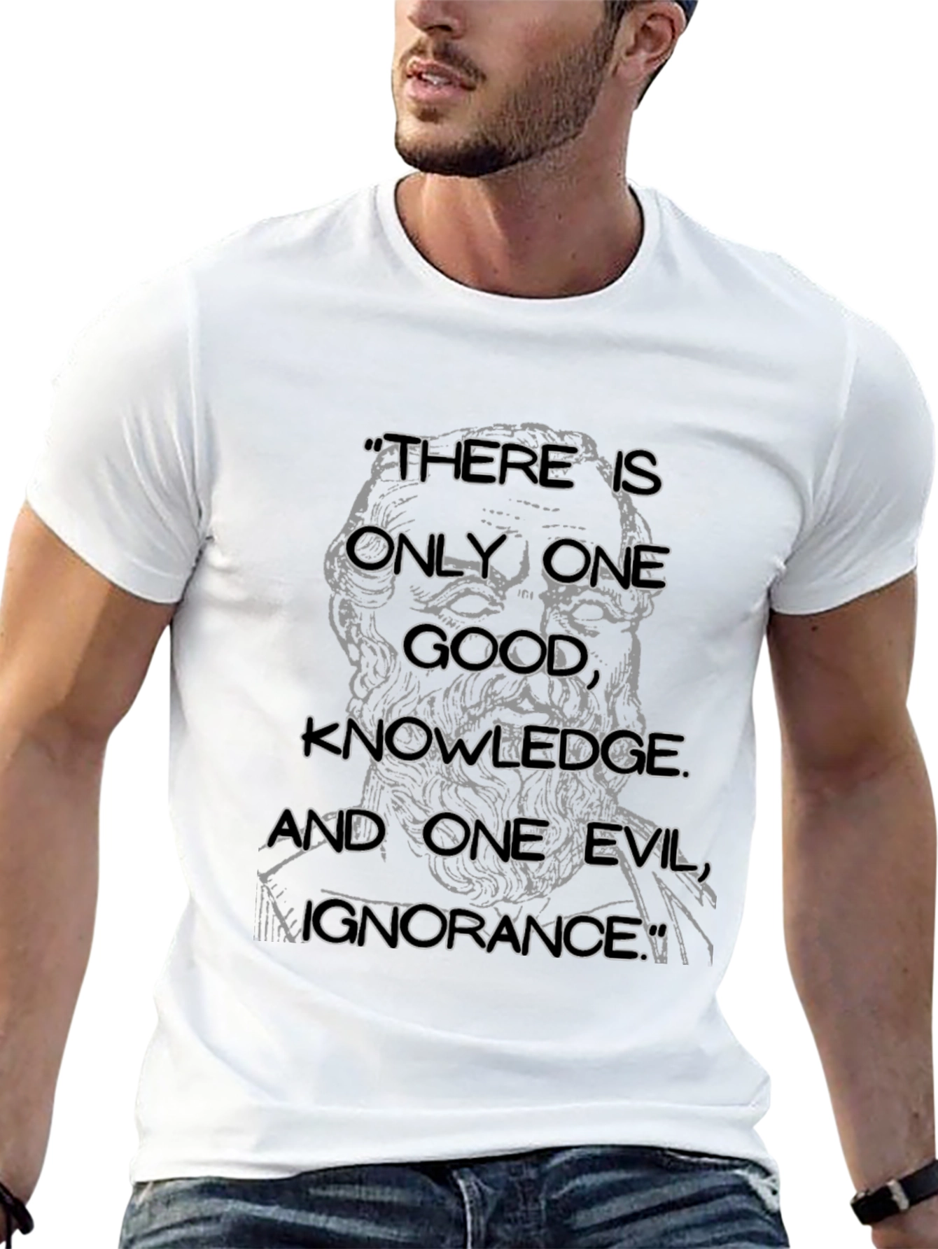 Socrates Quote T-Shirt - Knowledge & Ignorance