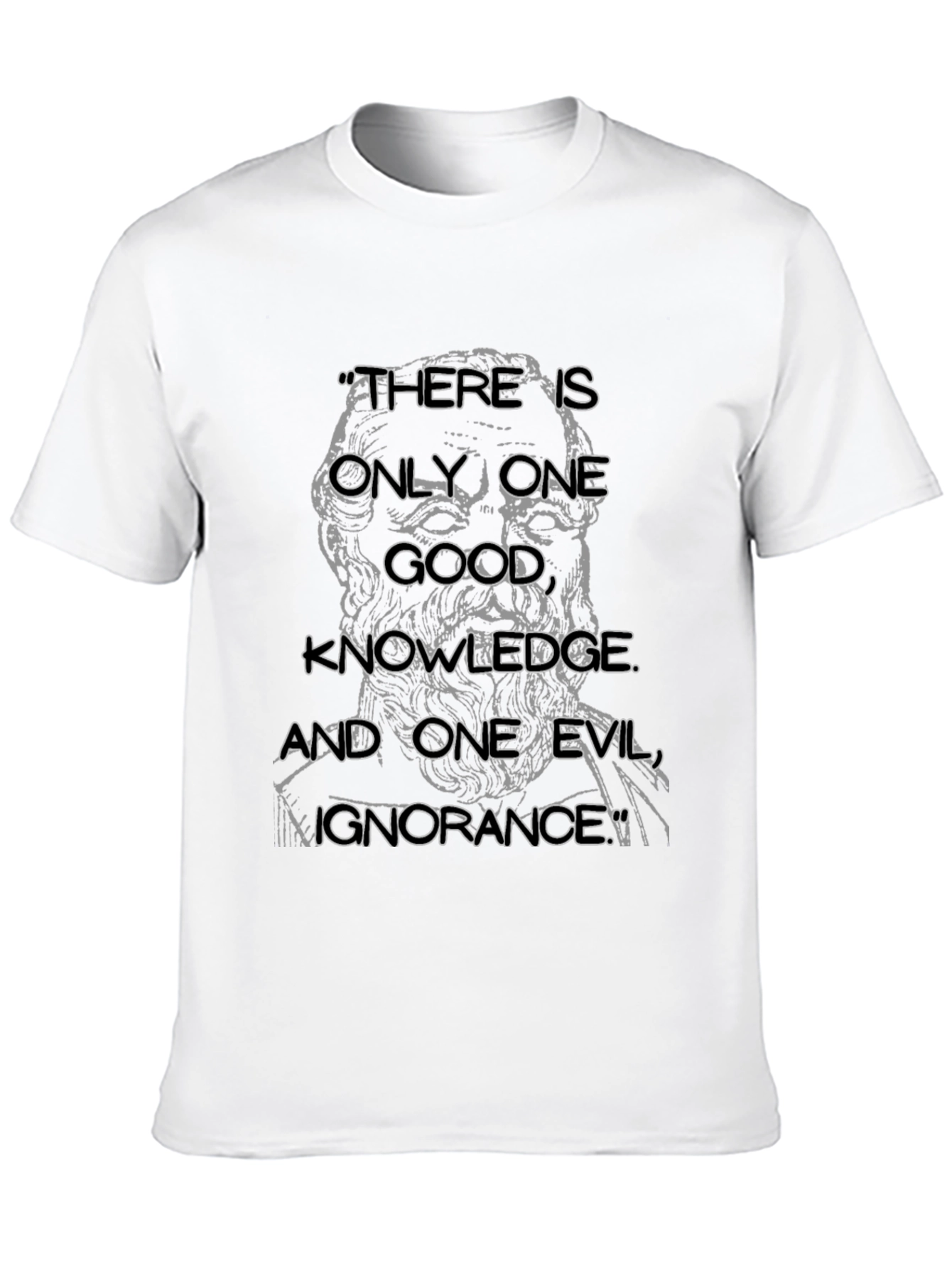Socrates Quote T-Shirt - Knowledge & Ignorance