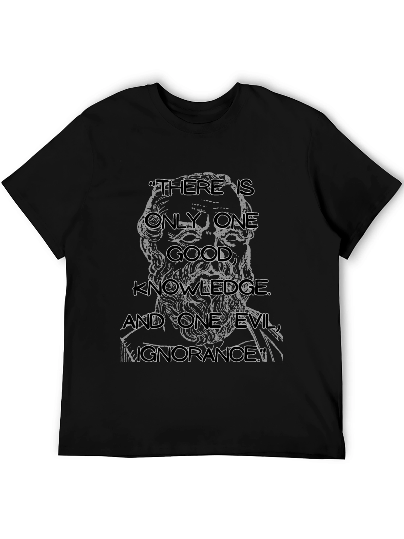 Socrates Quote T-Shirt - Knowledge & Ignorance