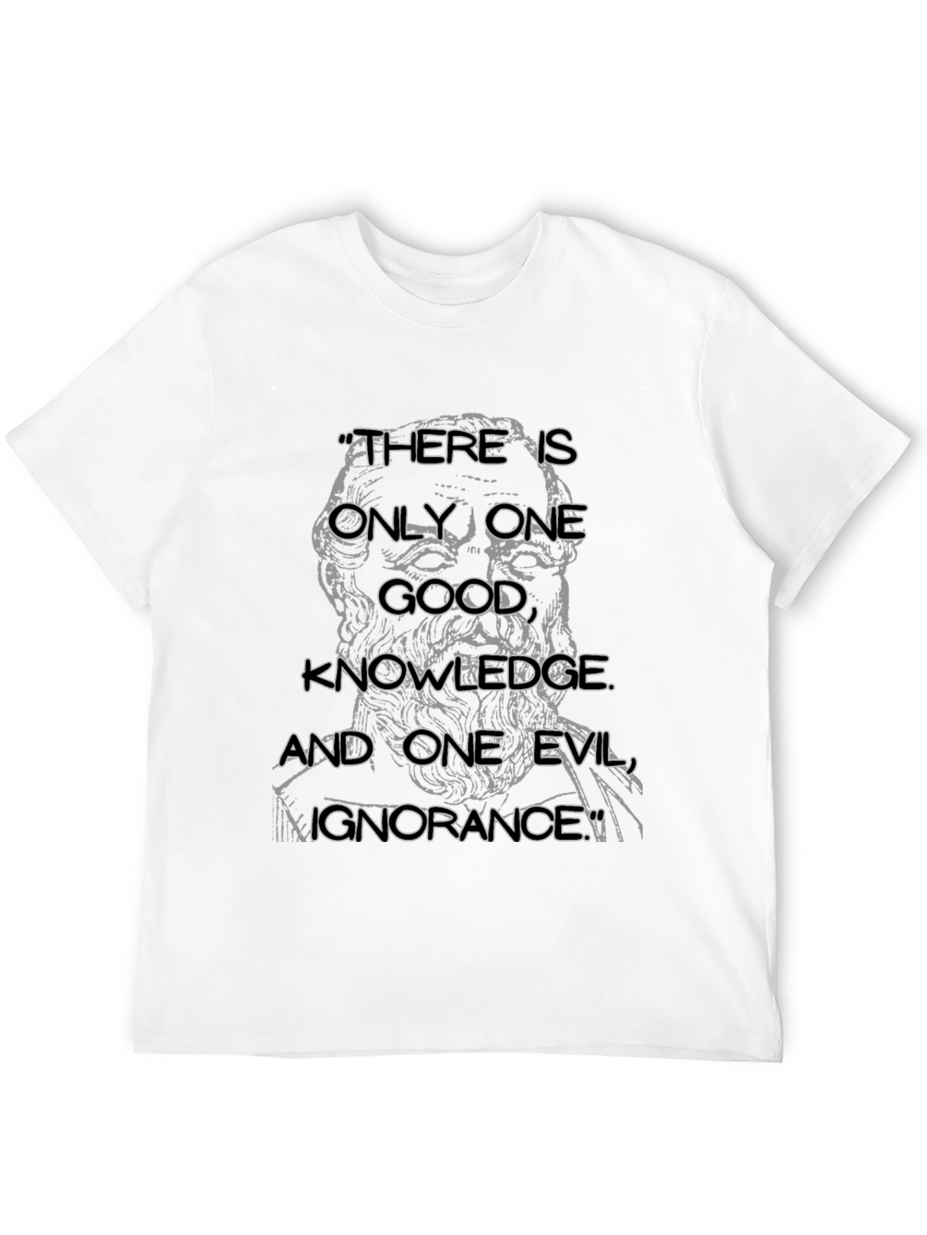 Socrates Quote T-Shirt - Knowledge & Ignorance