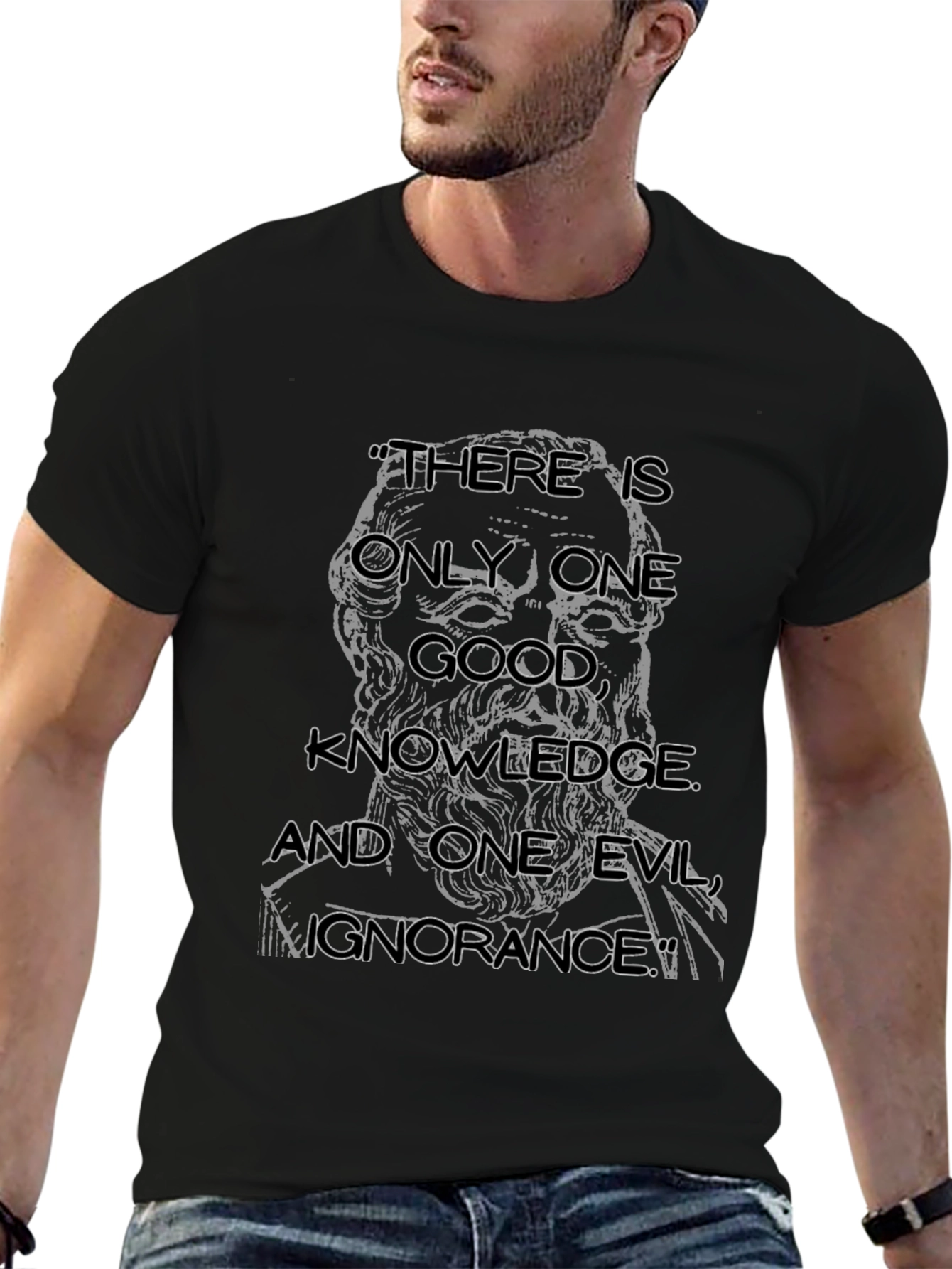 Socrates Quote T-Shirt - Knowledge & Ignorance