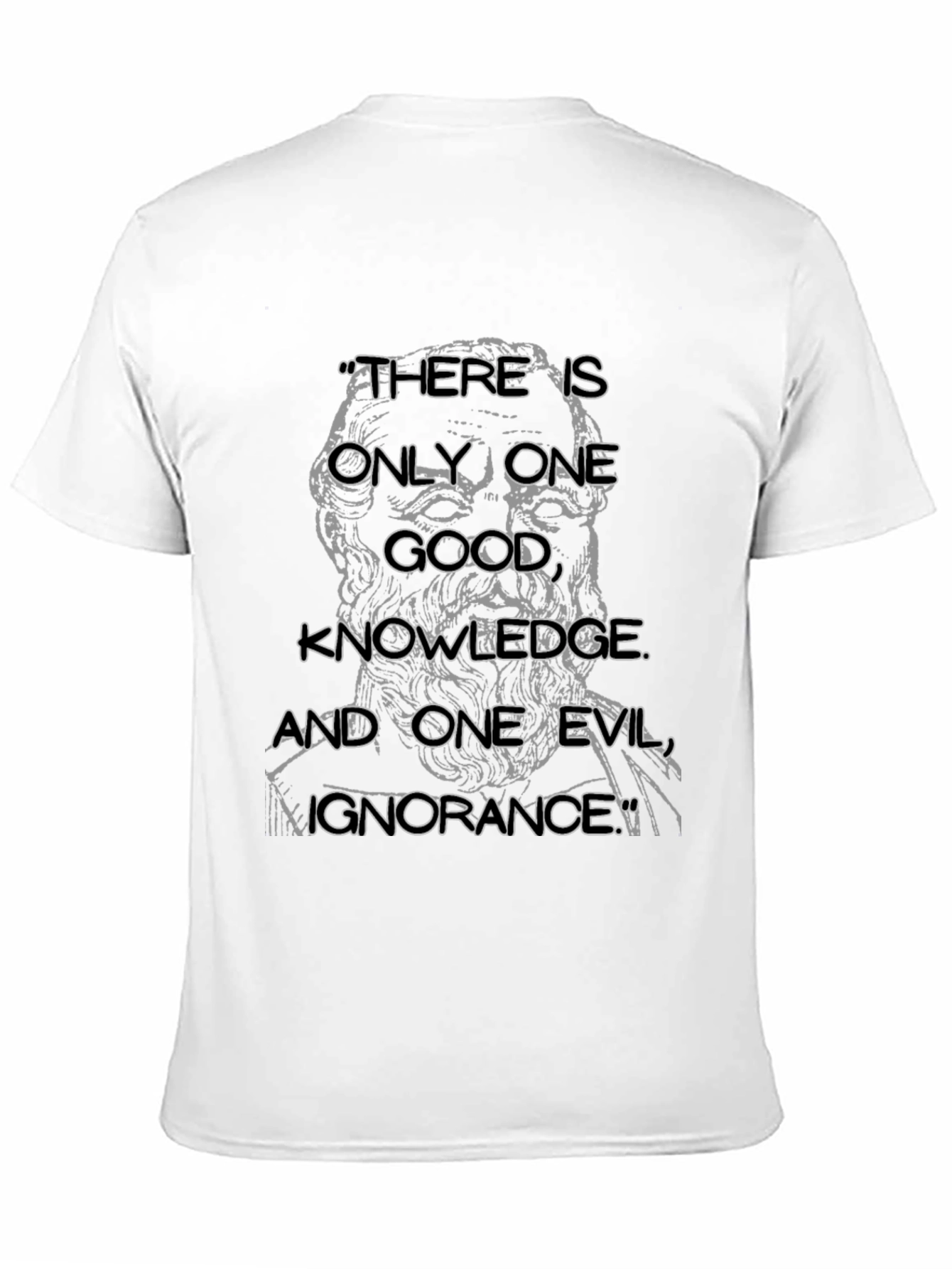 Socrates Quote T-Shirt - Knowledge & Ignorance