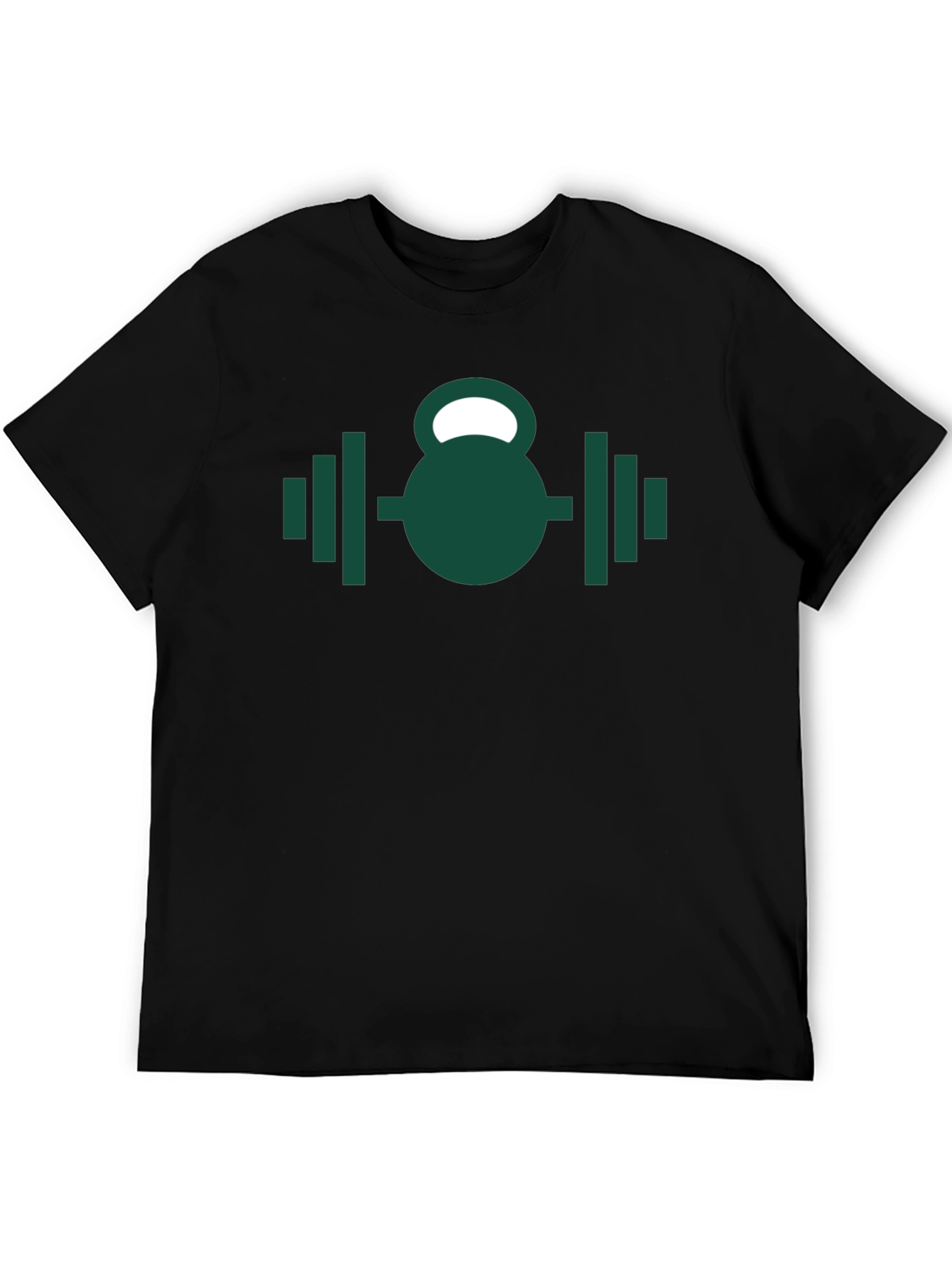 Fitness Kettlebell & Barbell Graphic T-Shirt