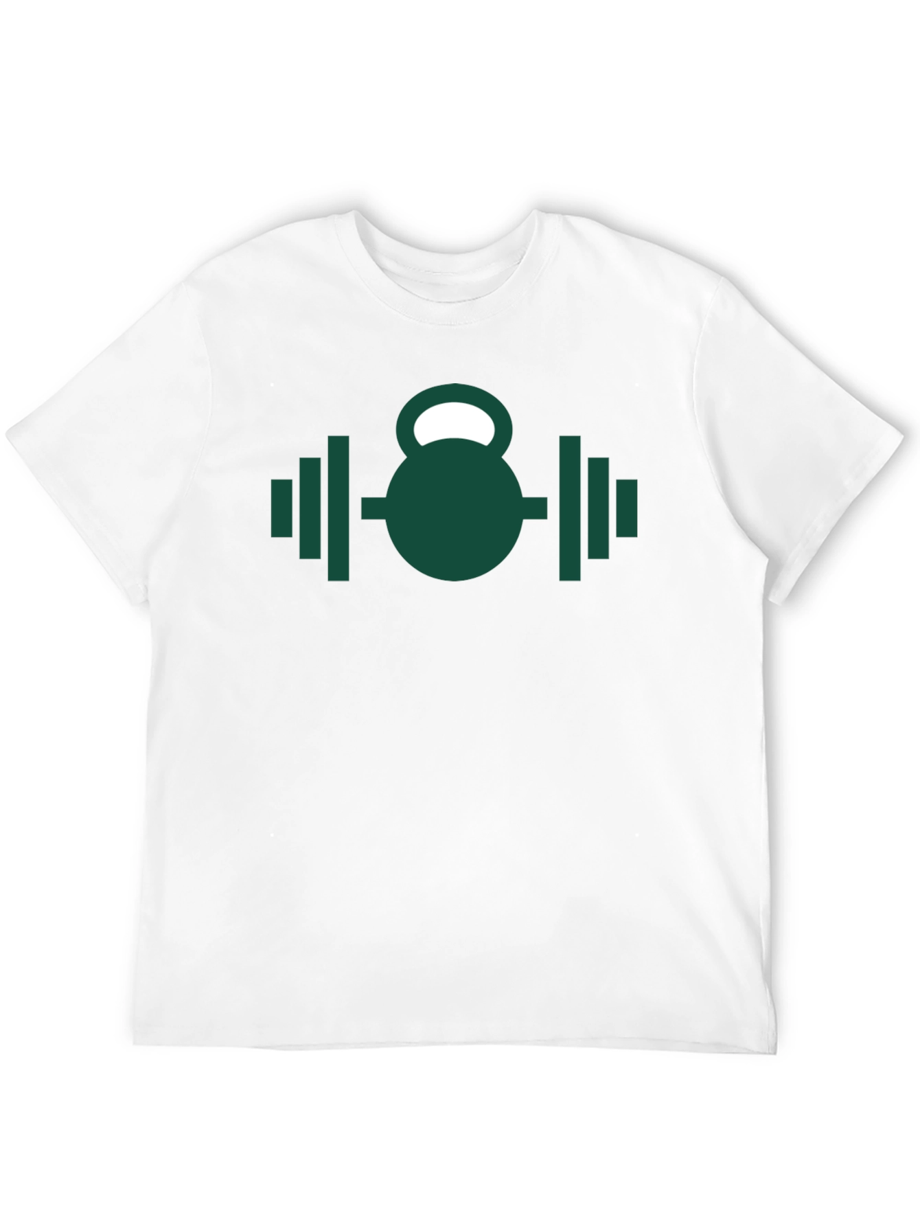 Fitness Kettlebell & Barbell Graphic T-Shirt
