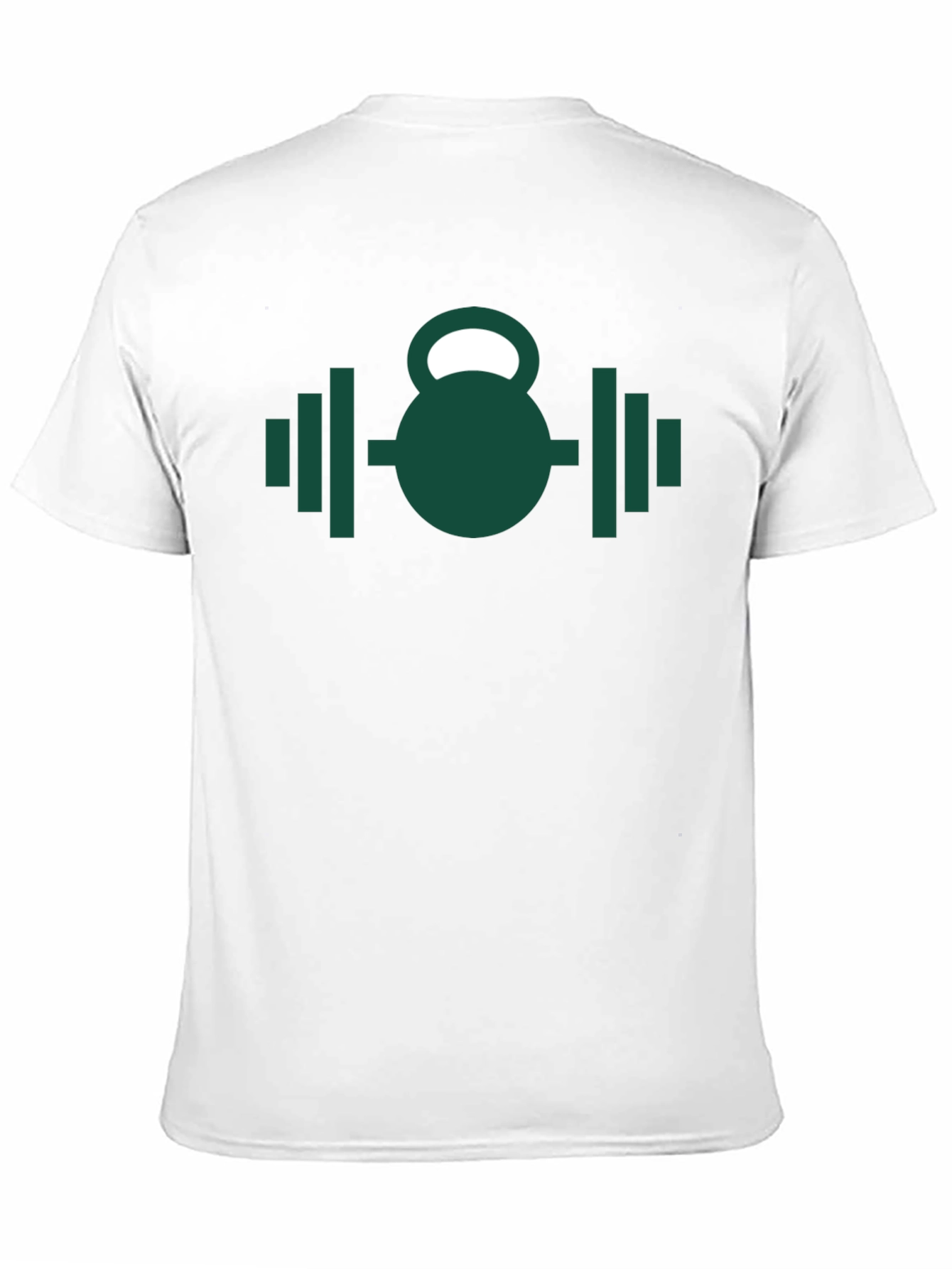 Fitness Kettlebell & Barbell Graphic T-Shirt