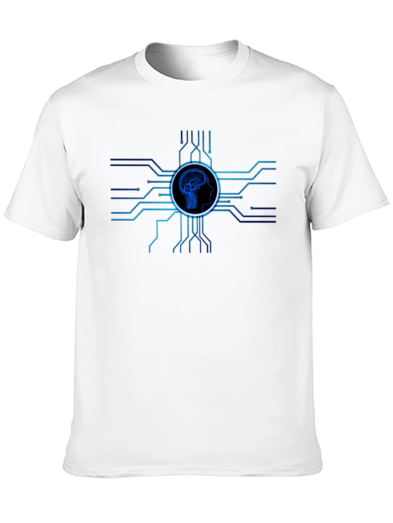 Brain Circuit Tee - Modern Tech Style