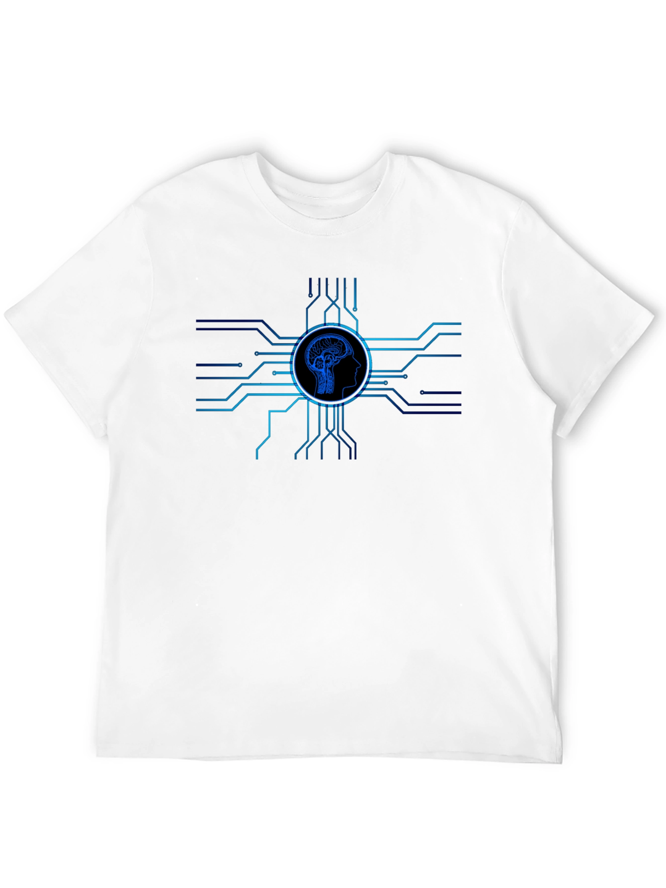 Brain Circuit Tee - Modern Tech Style