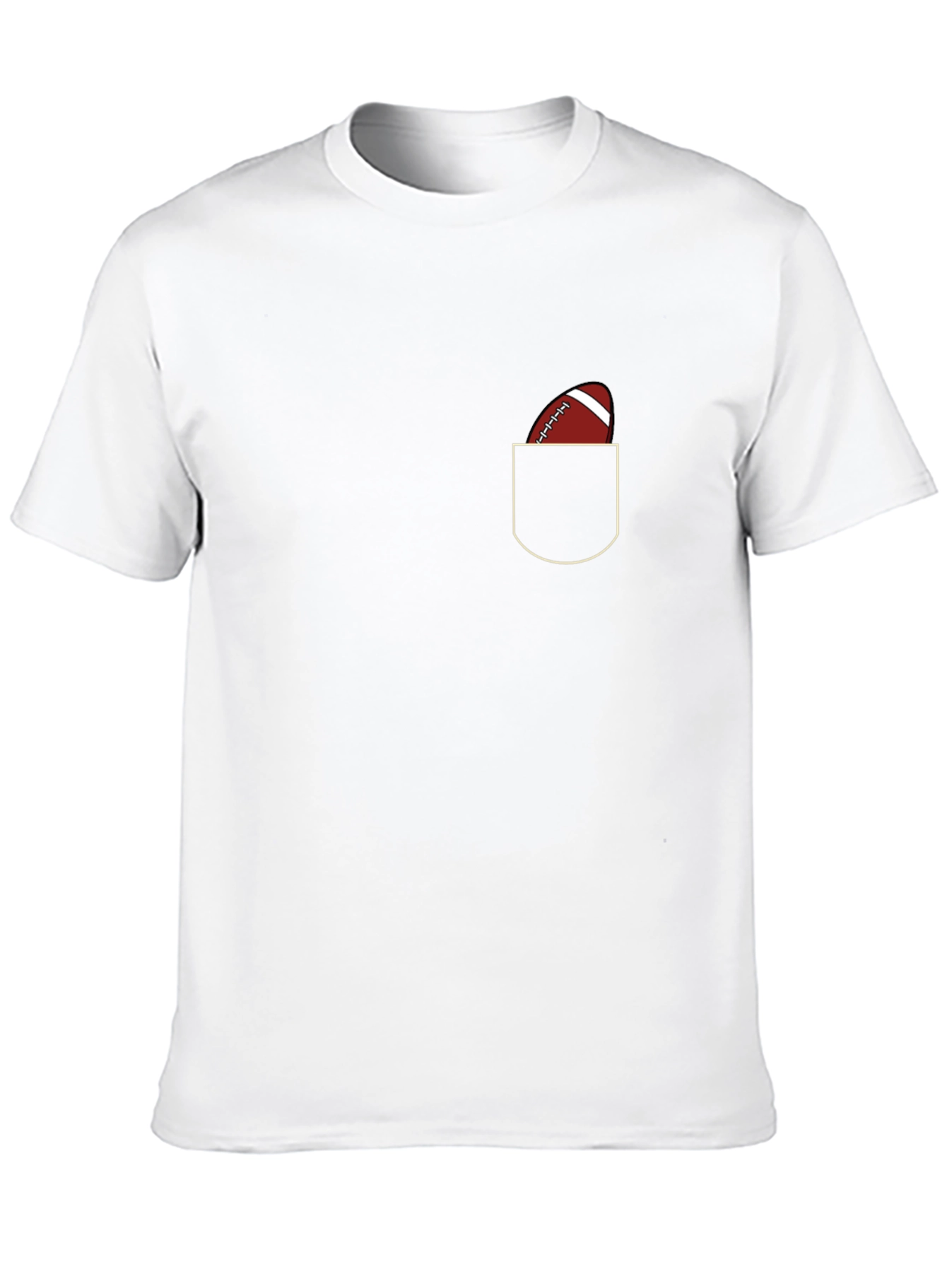 Football Pocket Graphic Tee - Casual Style