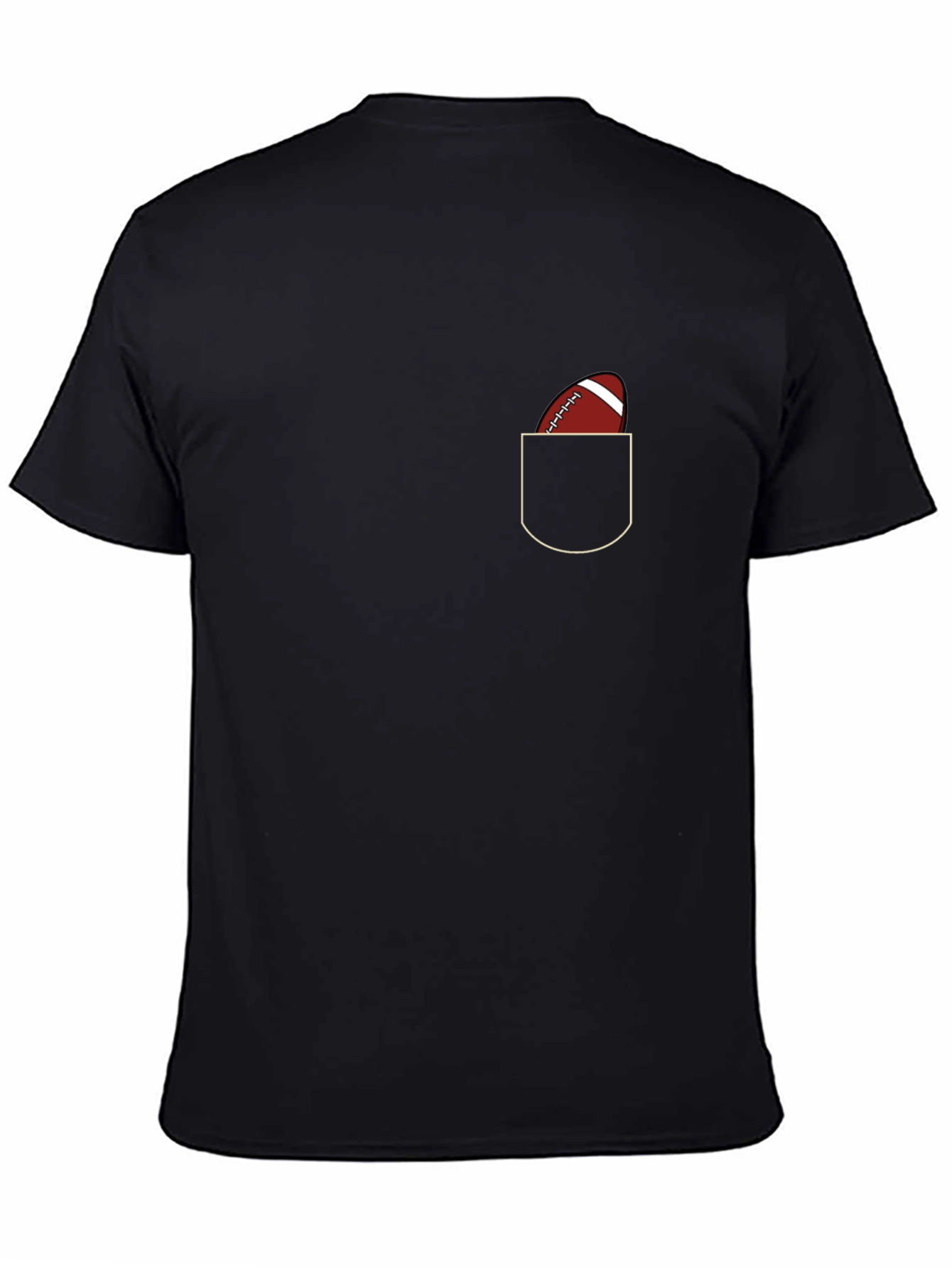 Football Pocket Graphic Tee - Casual Style