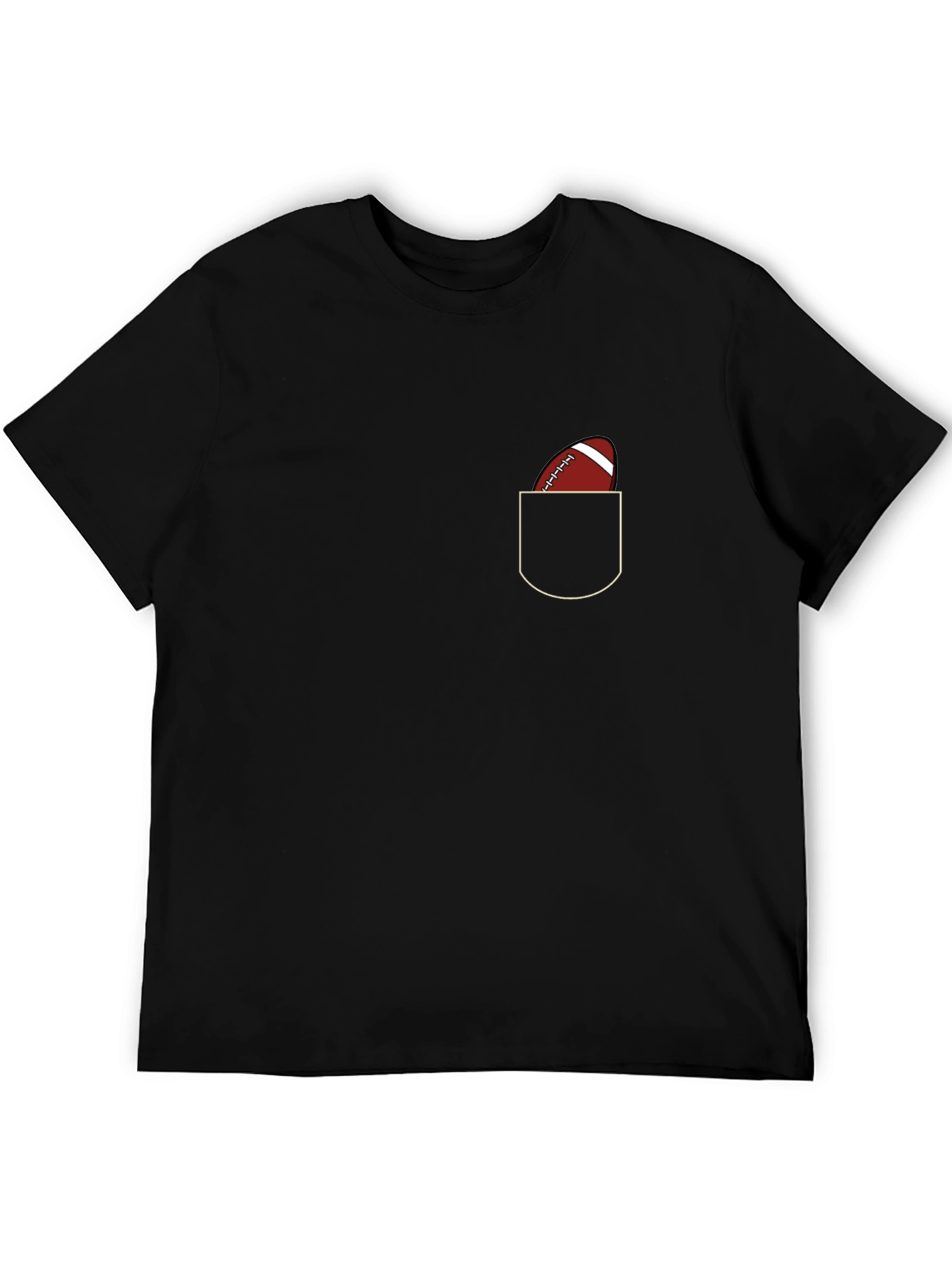 Football Pocket Graphic Tee - Casual Style